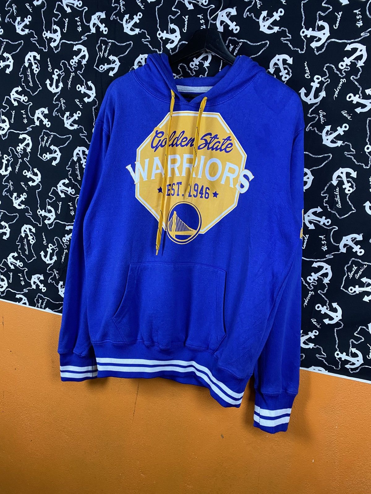 NBA Golden State Warriors Blue Pullover Hoodie – NBA Team Logo Size US S / EU 44-46 / 1 - 4 Thumbnail