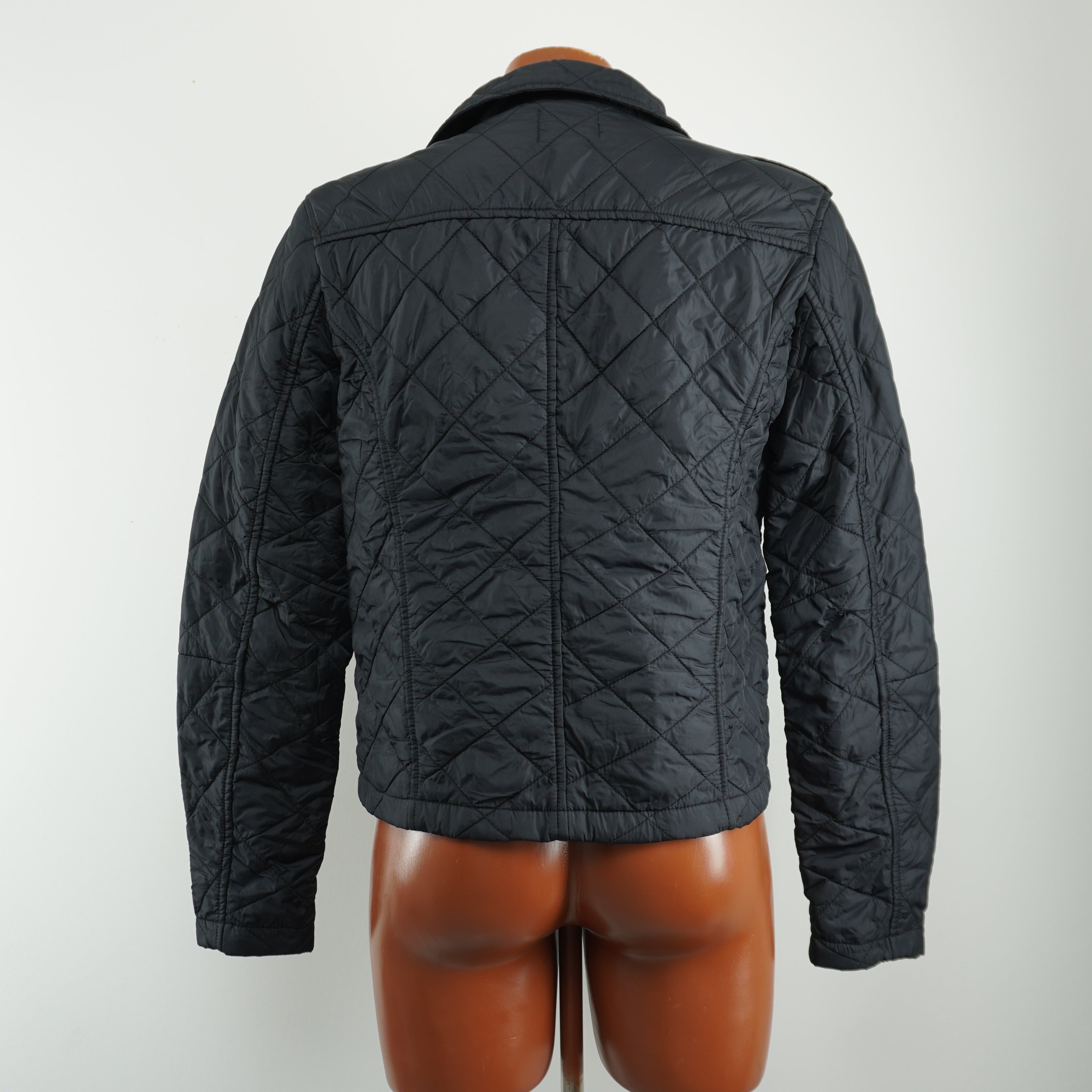 Lee Used Women's Lee Black Bomber Jacket Size L / US 10 / IT 46 - 4 Thumbnail