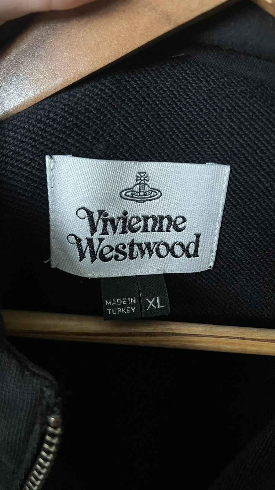 Vivienne Westwood Black vivienne westwood zip hoodie with orb logo Size US XXL / EU 58 / 5 - 4 Thumbnail