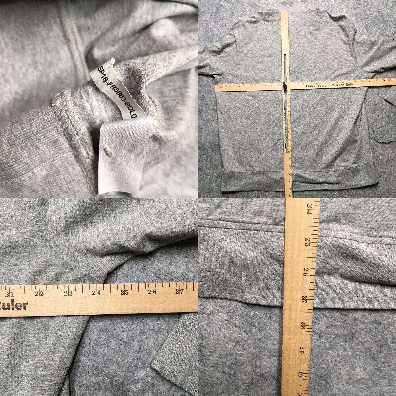 Vintage B. Draddy Sweatshirt Mens XL Gray Congressi on Golf Henley Mock Neck Stretch Shirt Size US XL / EU 56 / 4 - 10 Thumbnail