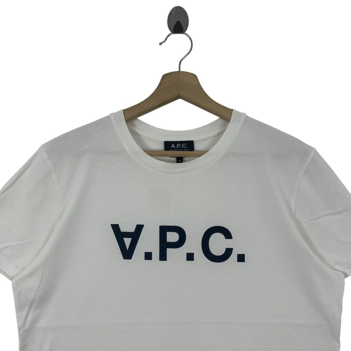 A.P.C. × Japanese Brand APC Rue madame paris small spellout embroidery pocket tee Size US M / EU 48-50 / 2 - 2 Thumbnail
