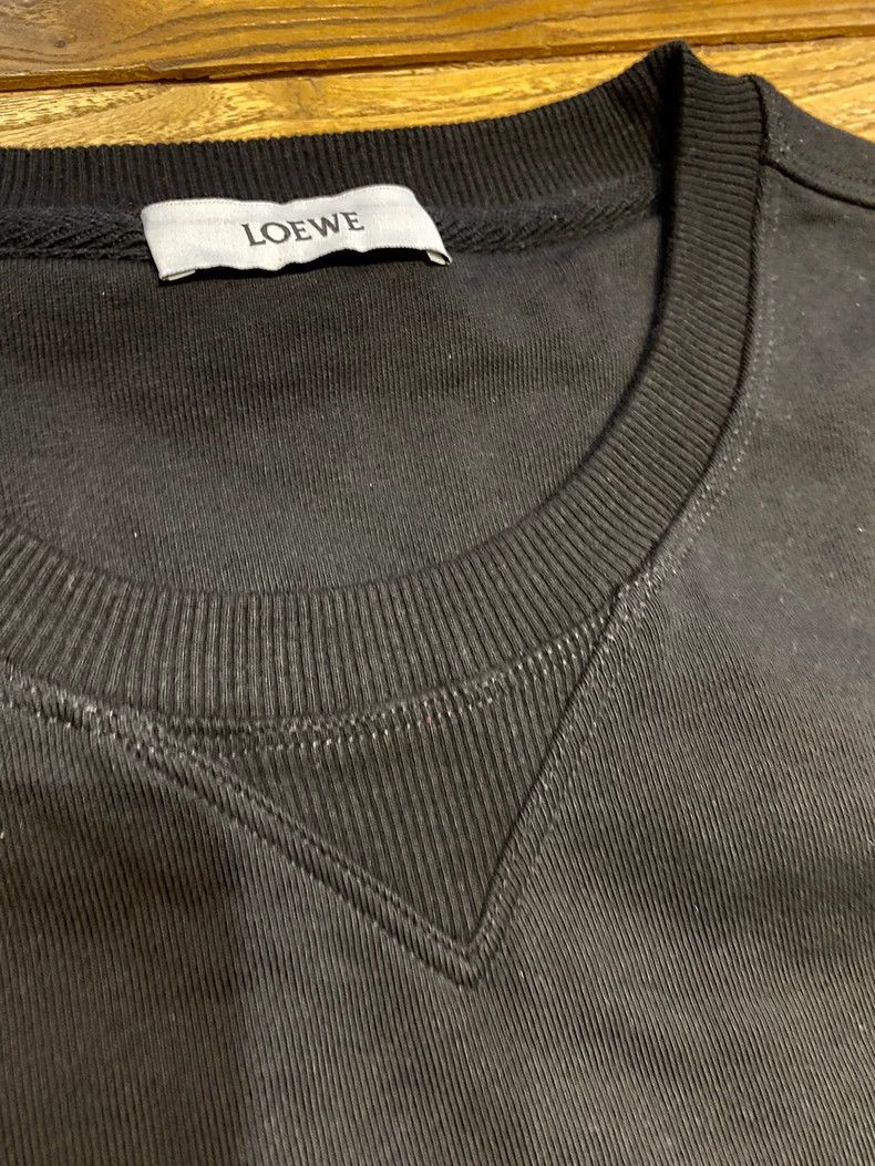 Loewe LOEWE Black cotton color letters gradient embroidery round Size L / US 10 / IT 46 - 4 Thumbnail