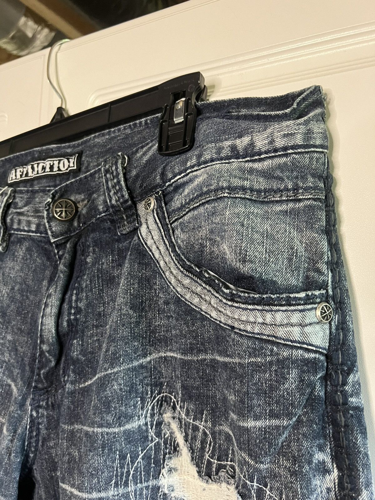Affliction Y2K Affliction Distressed Cooper Straight Leg Jeans Size US 36 / EU 52 - 6 Thumbnail