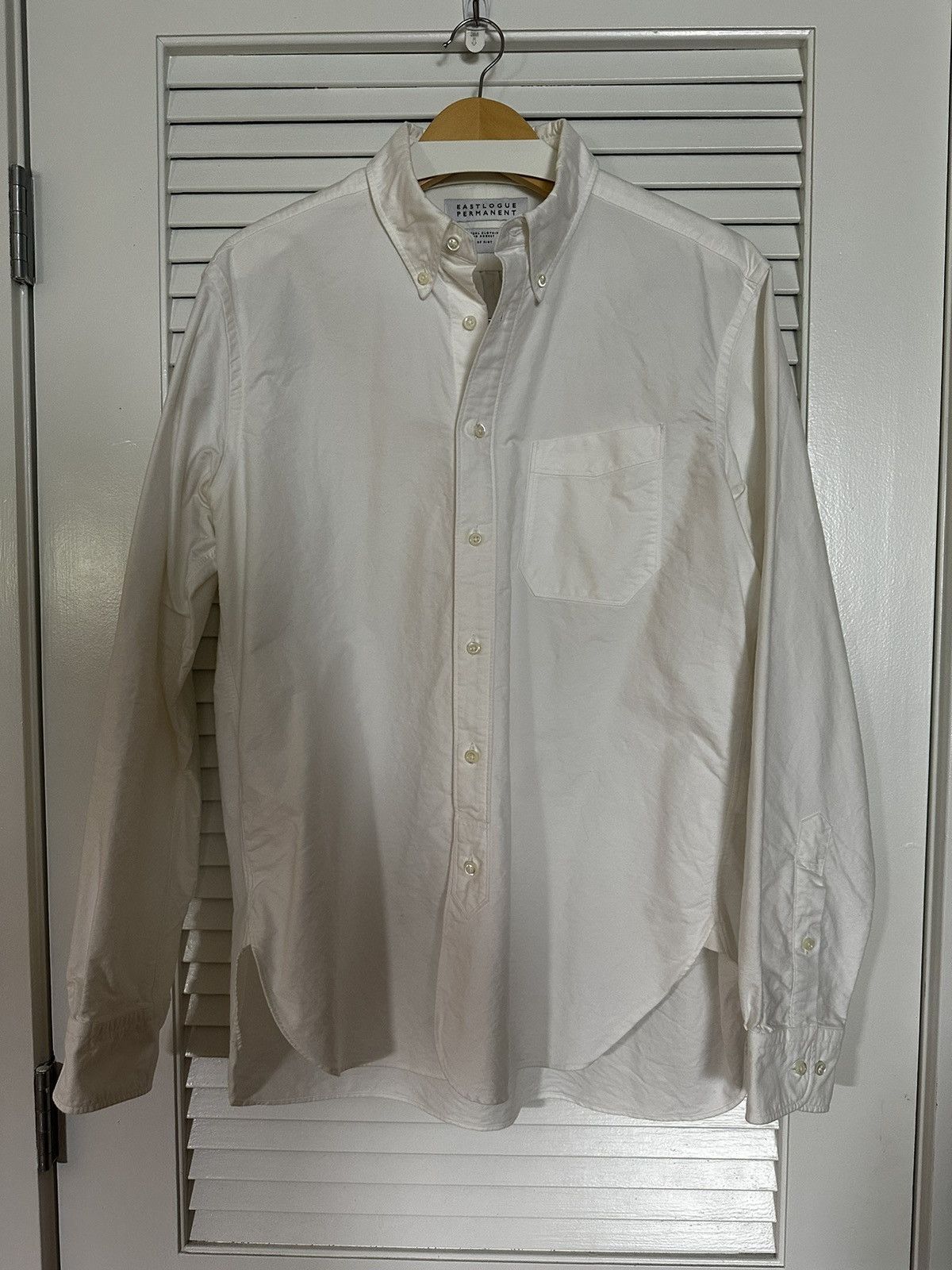 EASTLOGUE B.D. Regular Shirt White Oxford Size US M / EU 48-50 / 2 - 2 Thumbnail