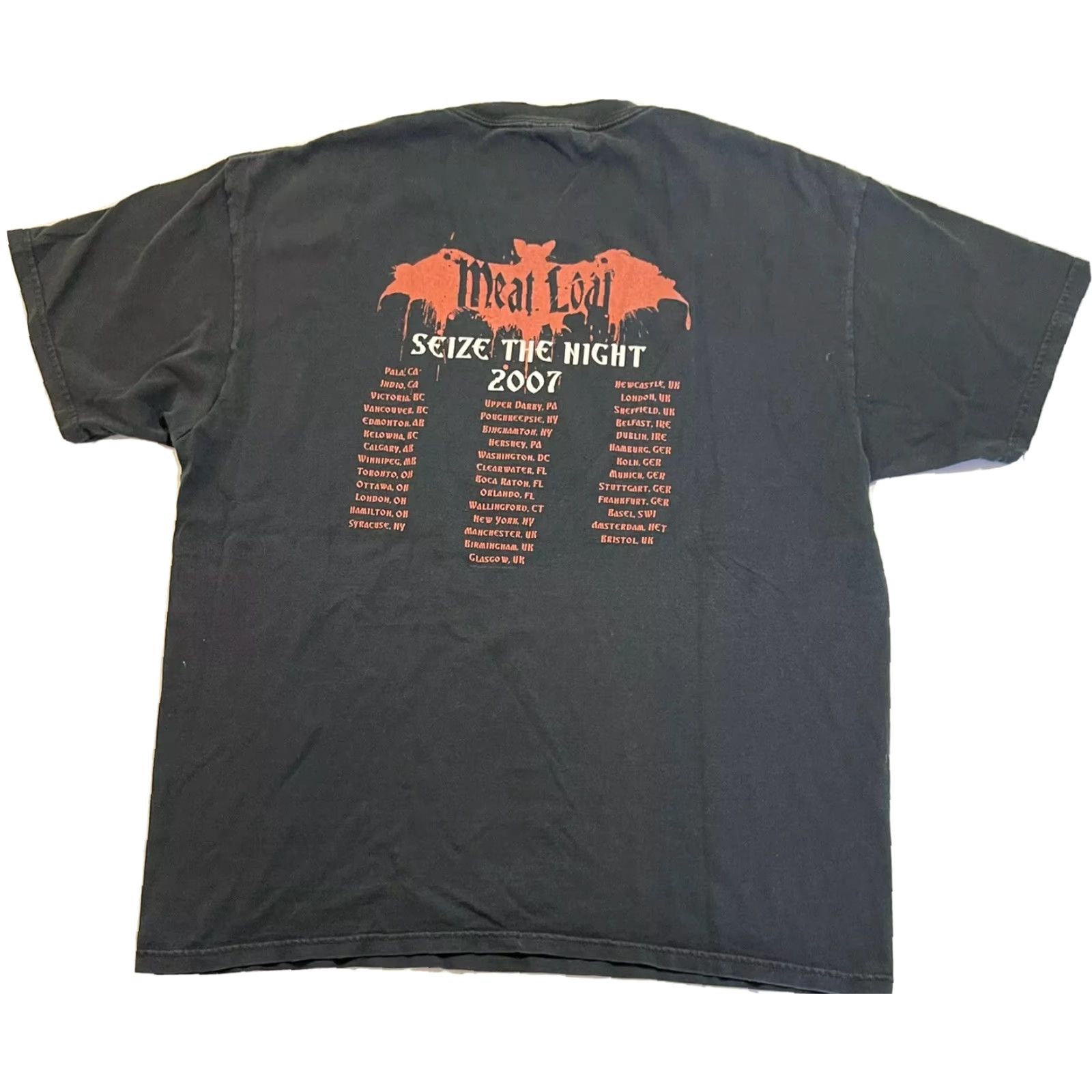 Anvil VINTAGE Meat Loaf Seize The Night Concert T-Shirt 90s Music Mens Size L Black Size US L / EU 52-54 / 3 - 4 Thumbnail