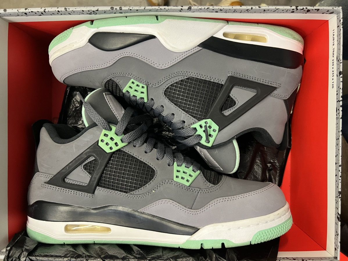 Jordan Brand Jordan Retro 4 Green Glow Size US 10.5 / EU 43-44 - 4 Thumbnail