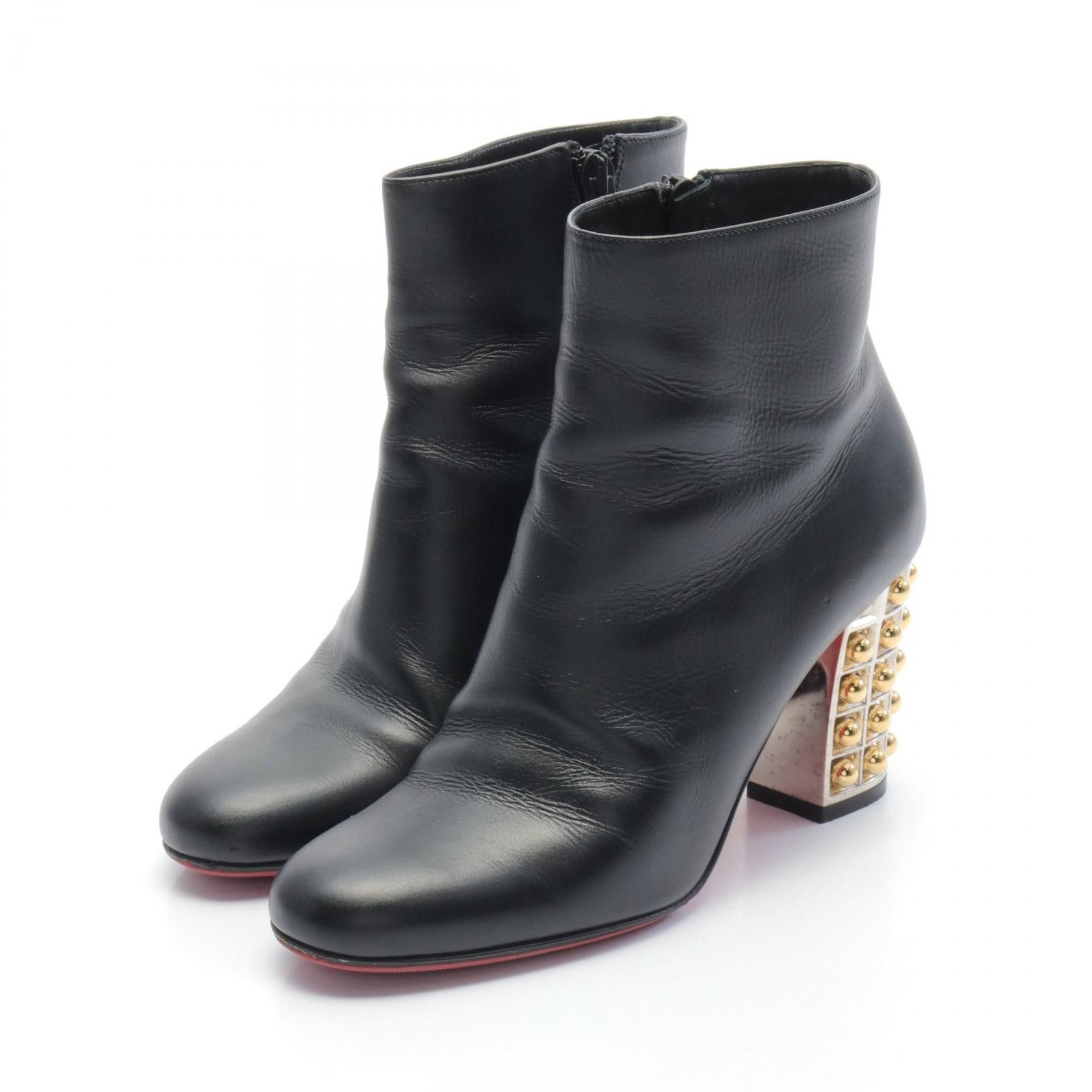 Christian Louboutin Christian Louboutin Boots Leather Boots Leather Shoes in Black, Women's