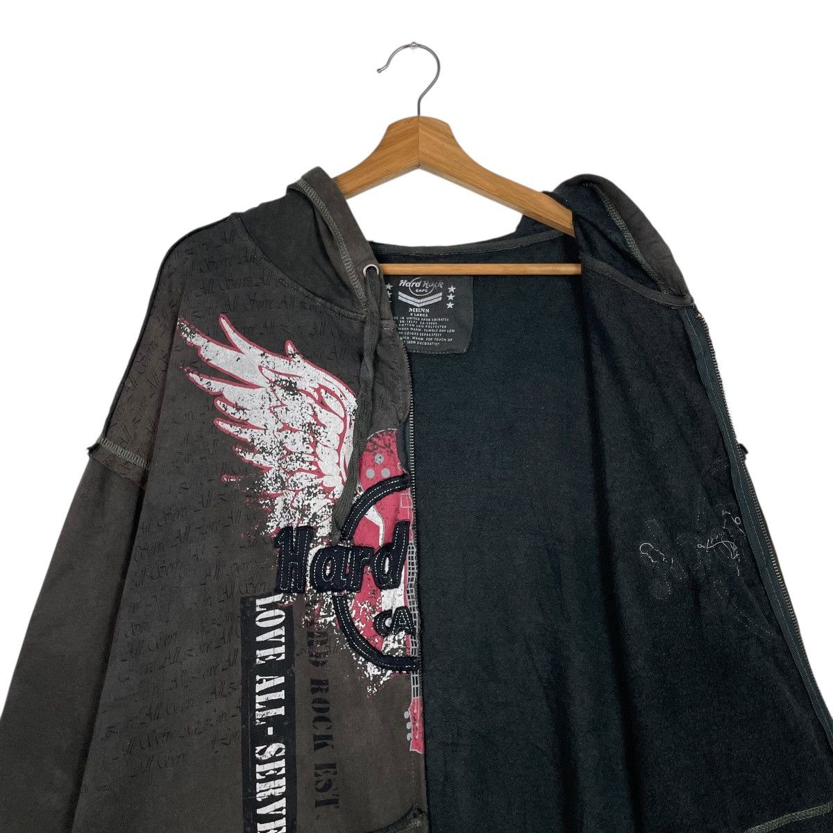 Hard Rock Cafe Hard Rock Cafe Zipper Hoodie Size US XL / EU 56 / 4 - 11 Thumbnail