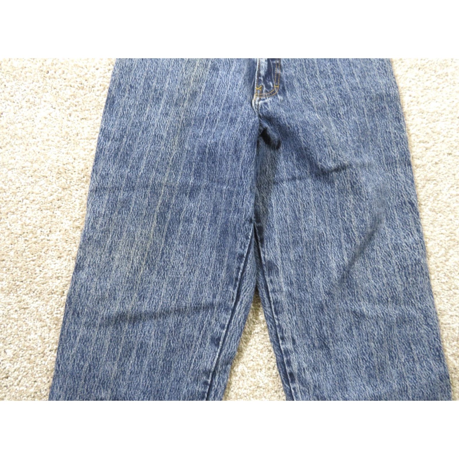 Vintage VINTAGE Siecle S.A. Pin Striped Jeans Denim Ladies 9 27x29 High Waist Disco Blue 1980s Womens Size 27" / US 4 / IT 40 - 3 Thumbnail