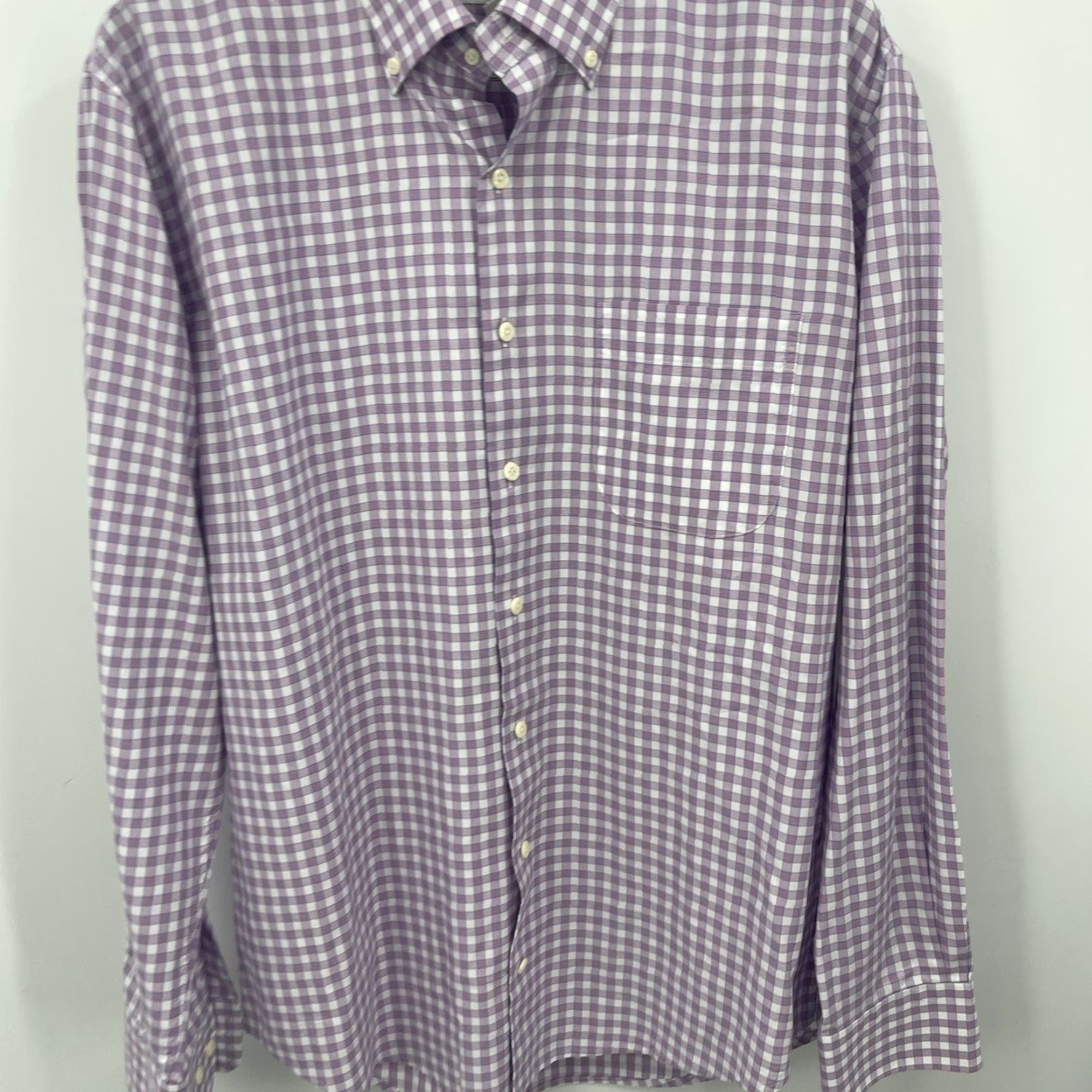 Peter Millar Peter Millar Shirt Men Large Windowpane Plaid Button Front Dad Quiet Lux Preppy Size US L / EU 52-54 / 3 - 4 Thumbnail