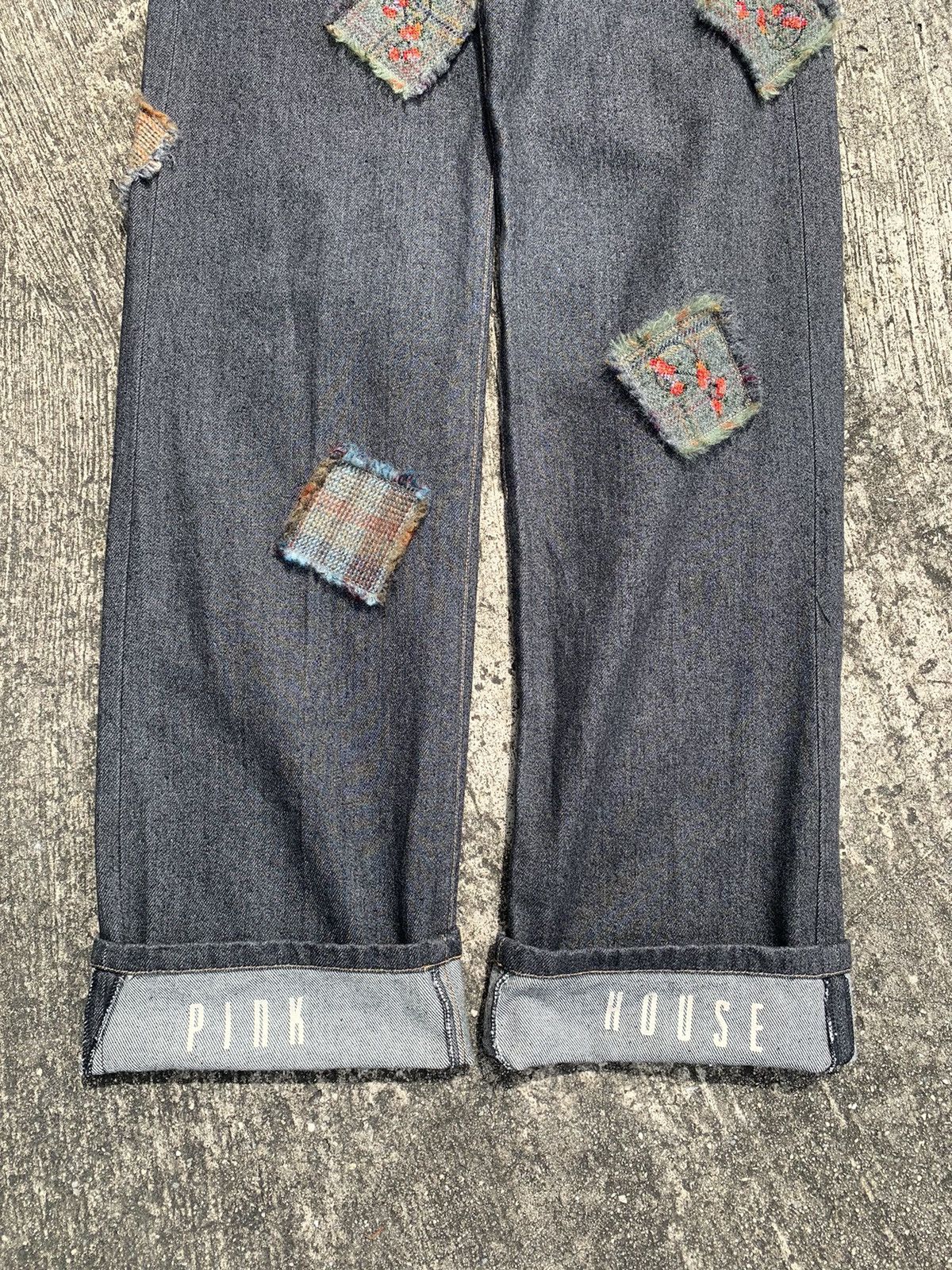 Helmut Lang × Karl Helmut × Pink House Rare🔥 pink house by helmut lang patchwork denim Size US 31 - 17 Thumbnail