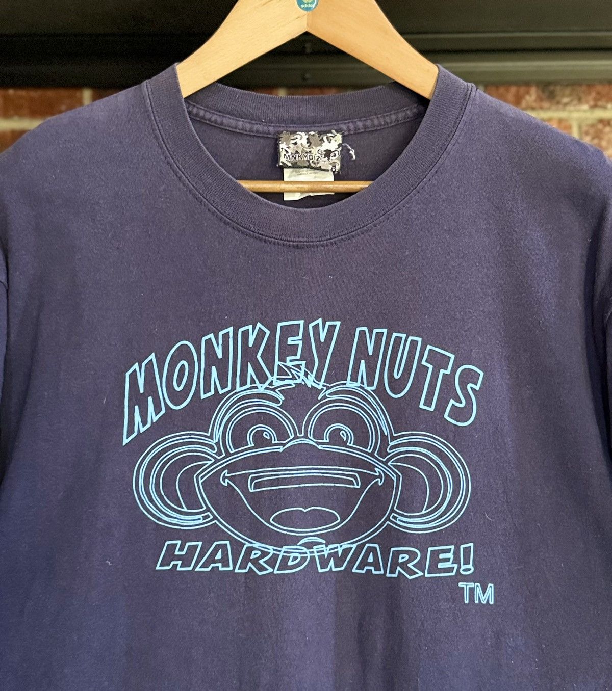 Girl Skateboards × Sex Skateboards × Vintage Vintage Monkey Nuts Hardware Skateboarding Faded Tee Size US L / EU 52-54 / 3 - 3 Thumbnail