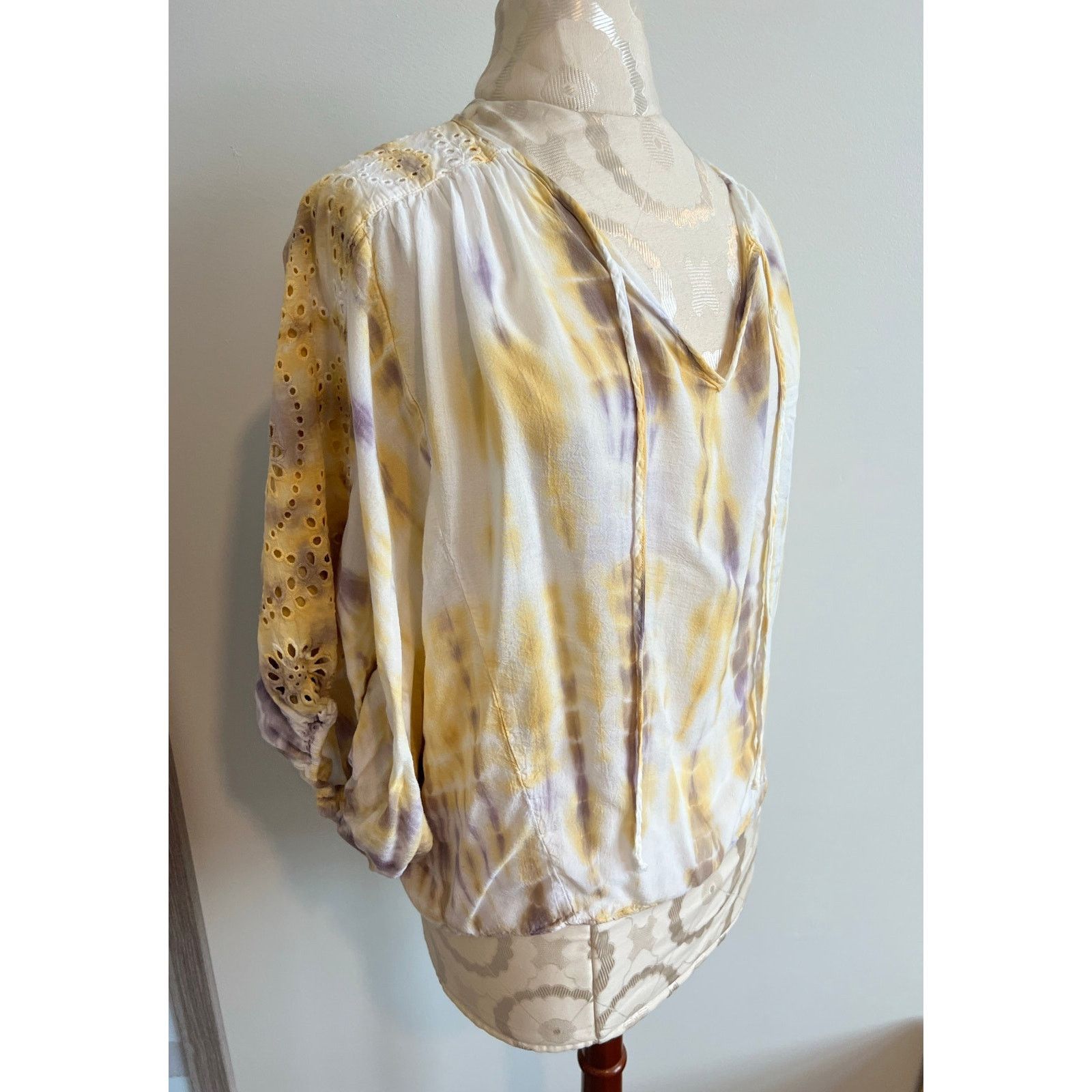 Young Fabulous & Broke Young Fabulous & Broke Yellow Tie Dye Blouse XS Size XS / US 0-2 / IT 36-38 - 2 Thumbnail