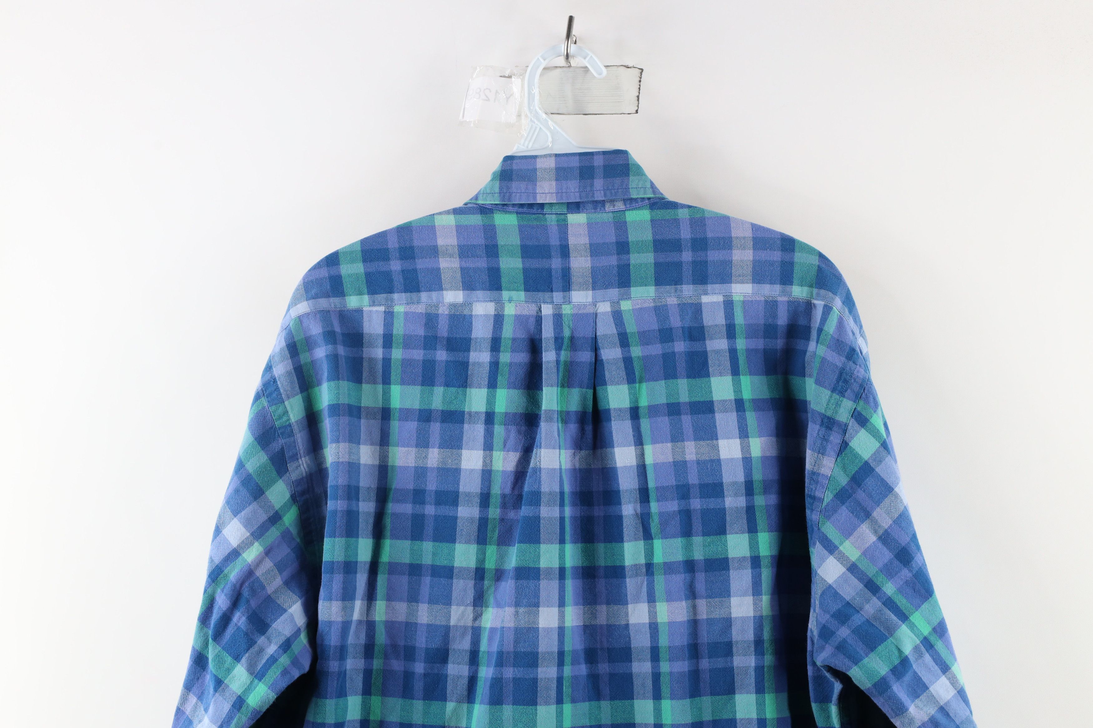 Ralph Lauren × Vintage Vintage 90s Ralph Lauren Bradfield Flannel Button Down Shirt Size US M / EU 48-50 / 2 - 9 Thumbnail