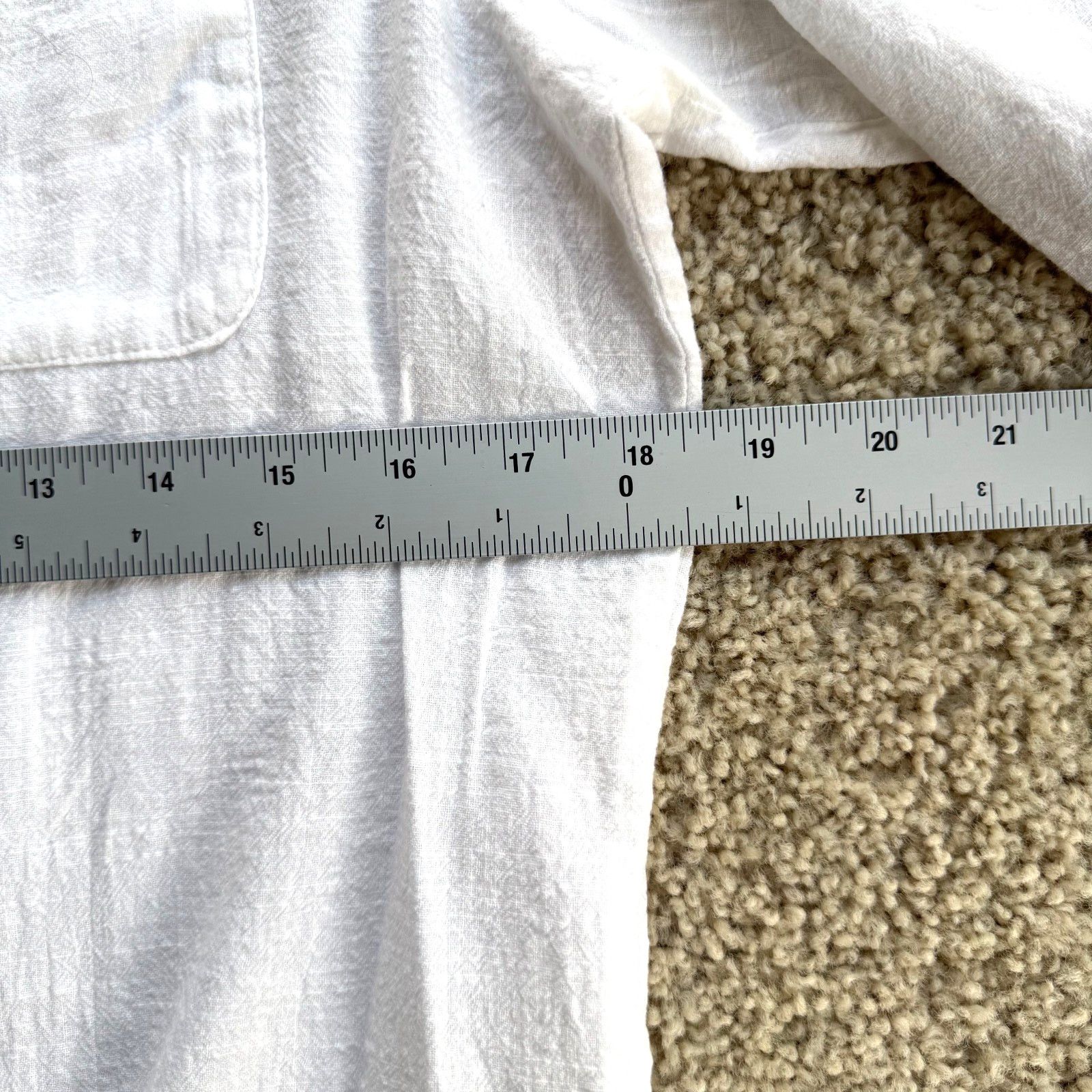 Other DAZY Sheer White Linen Texture Button Down Utility Shirt M Size M / US 6-8 / IT 42-44 - 5 Thumbnail