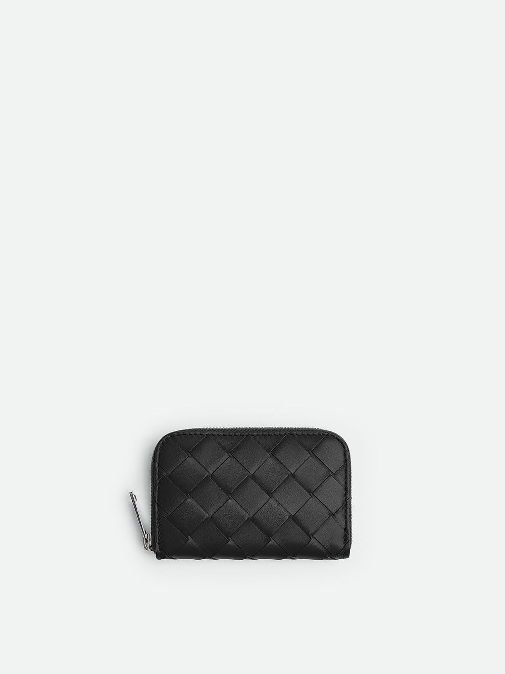 image of Bottega Veneta Coin Case With Zipper in Black, Men's