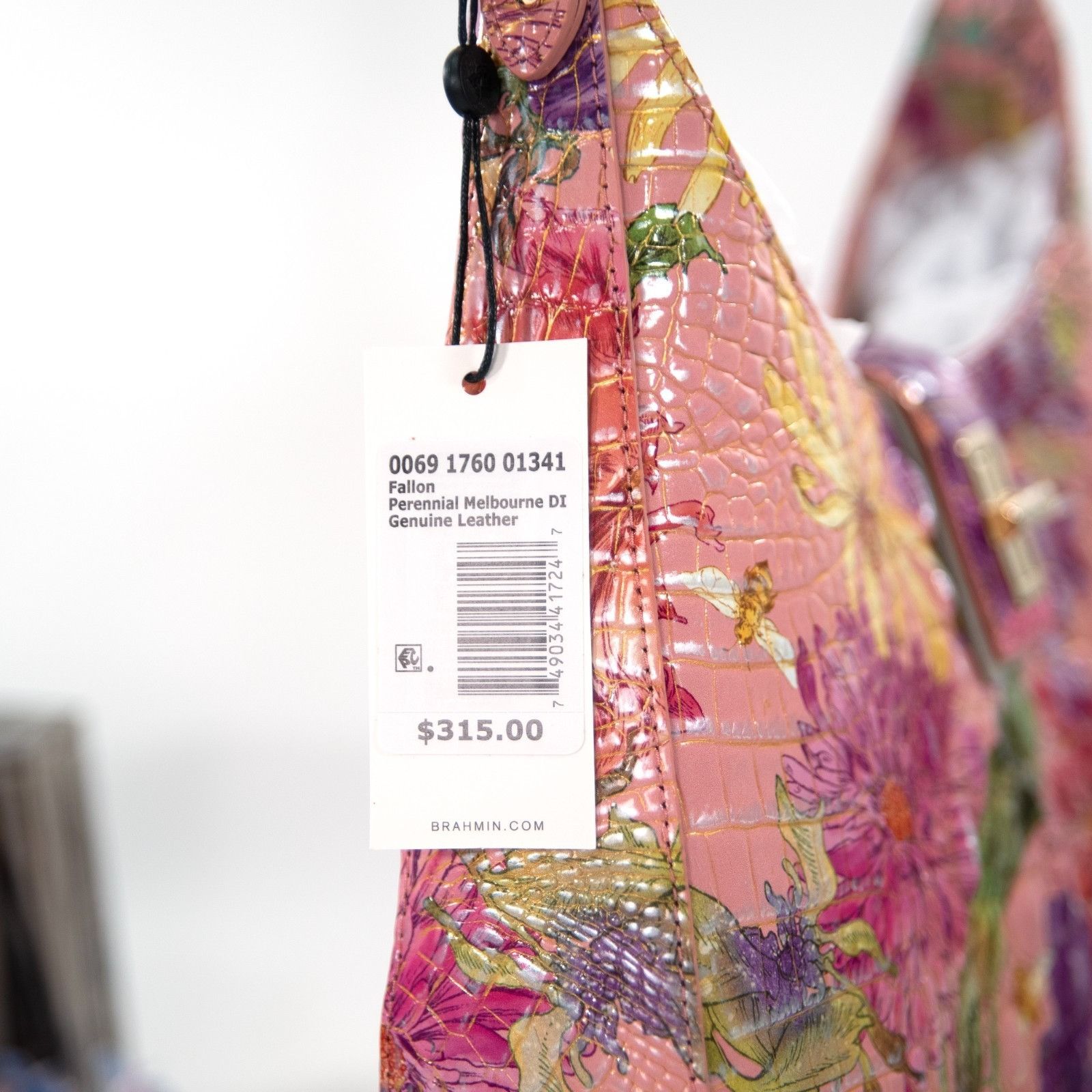 BRAHMIN Brahmin Fallon Perennial Melbourne DI Leather Floral Hobo Sh Size ONE SIZE - 4 Thumbnail