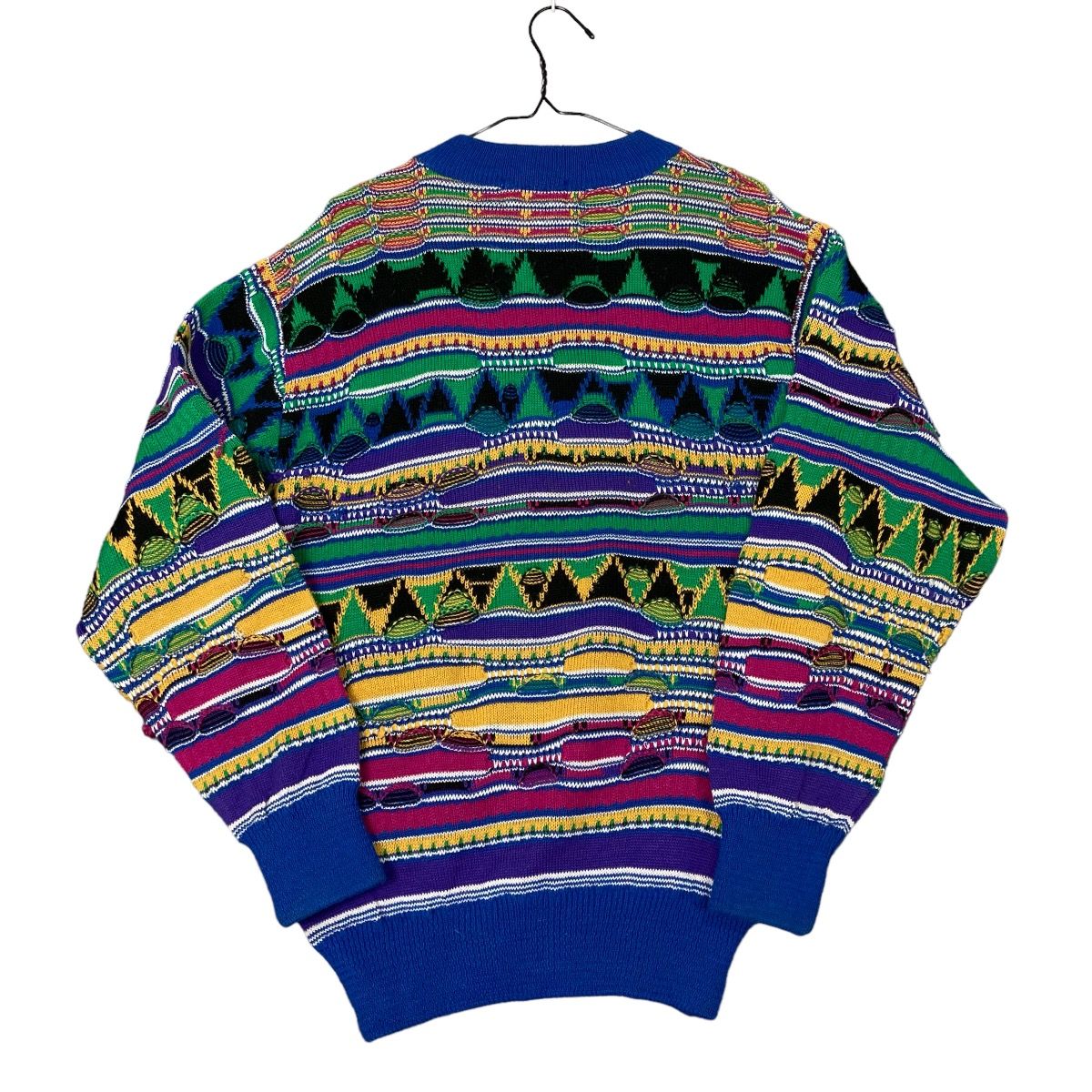 Vintage Crazy Vintage 90s Coogi Style 3D Knit Heavy Weight Sweater Size US L / EU 52-54 / 3 - 2 Preview