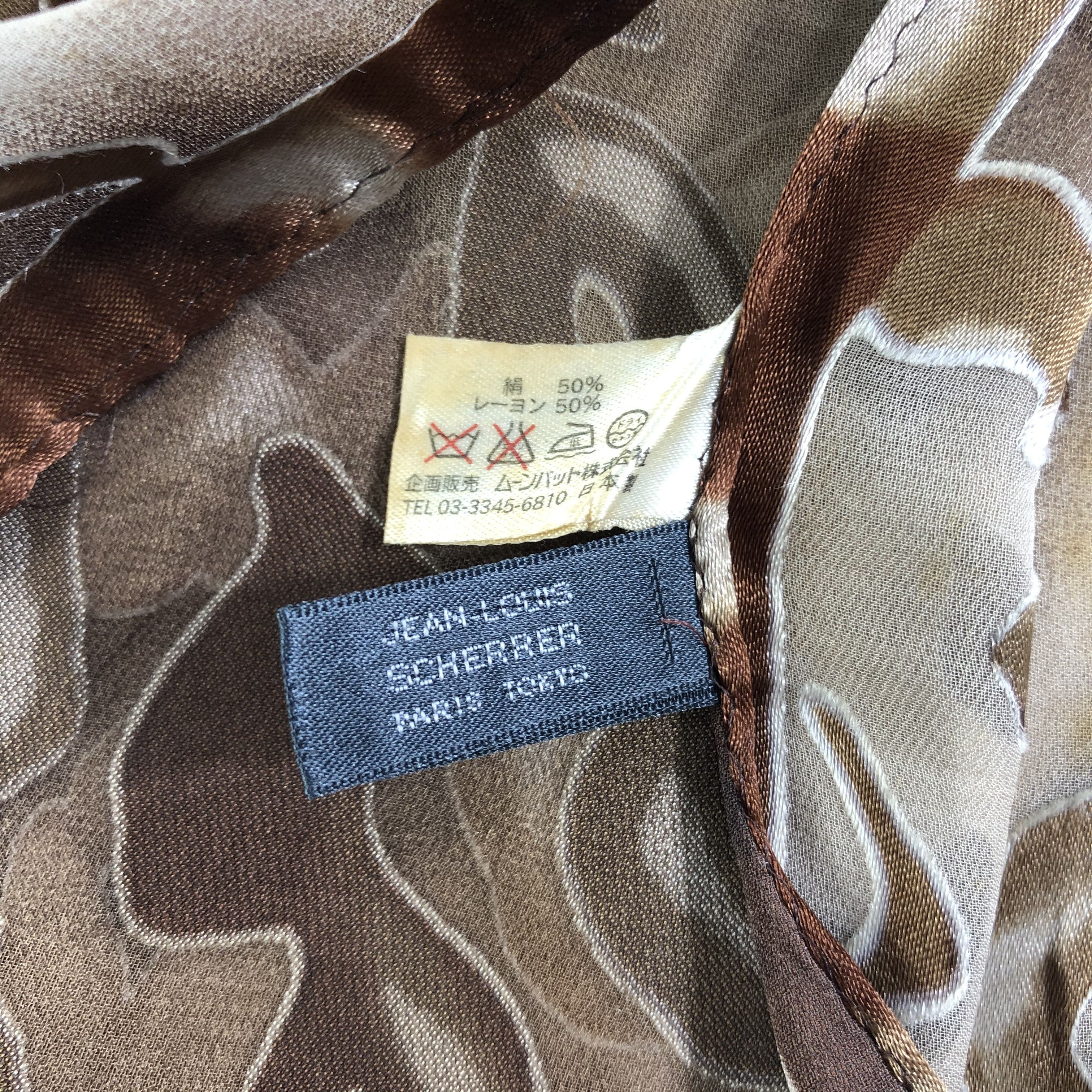 Jean-Louis Scherrer × Vintage Vintage Jean Louis Scherrer Silk Scarf Size ONE SIZE - 6 Thumbnail