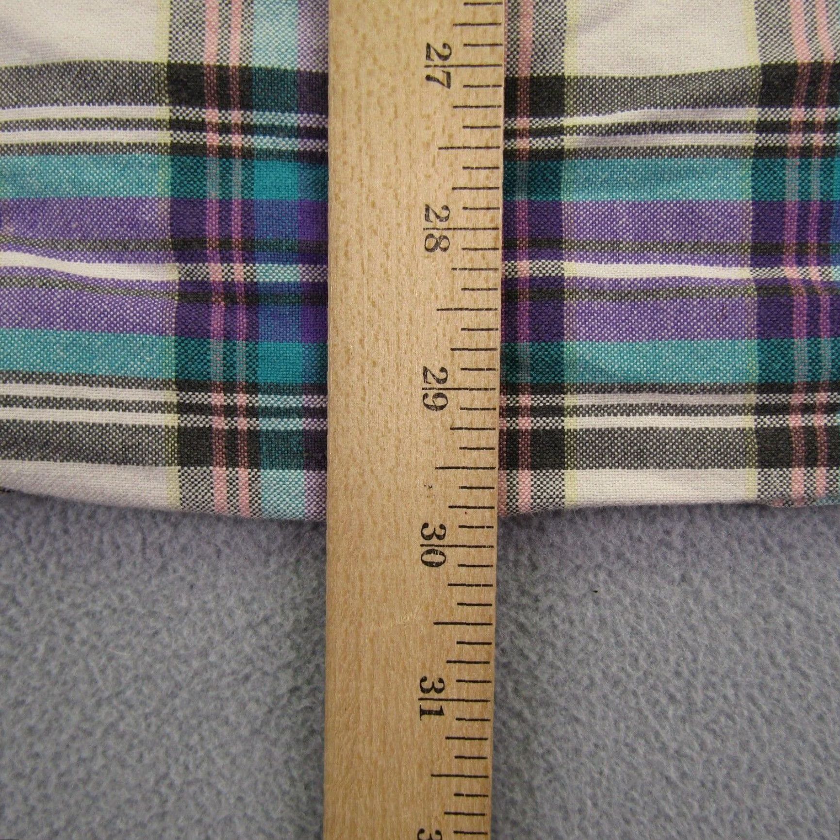 Wrangler VINTAGE Wrangler Shirt Mens Large Purple Turquoise Plaid Twenty X 20X Button Up Western Size US L / EU 52-54 / 3 - 7 Thumbnail