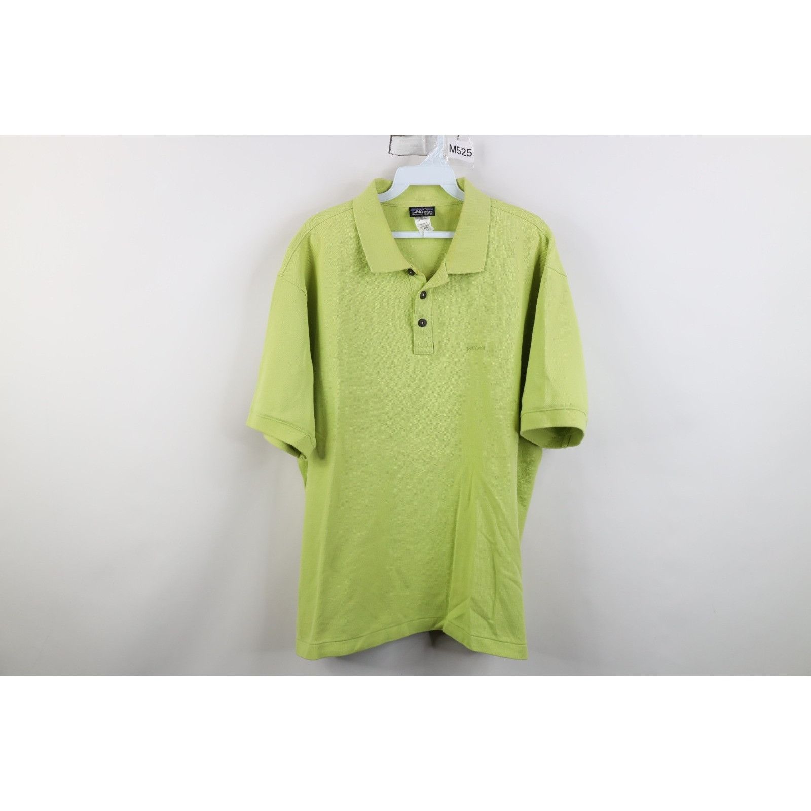 Patagonia Vintage Y2K Patagonia Organic Cotton Faded Spell Out Polo Size US L / EU 52-54 / 3 - 1 Thumbnail