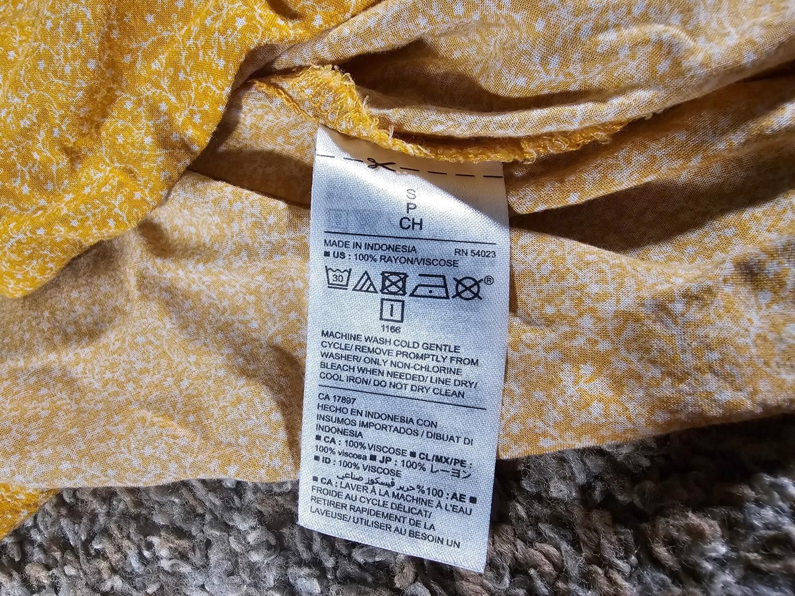 Old Navy Old NAVY Orange Small Vneck Blouse Long Sleeve Size S / US 4 / IT 40 - 4 Thumbnail
