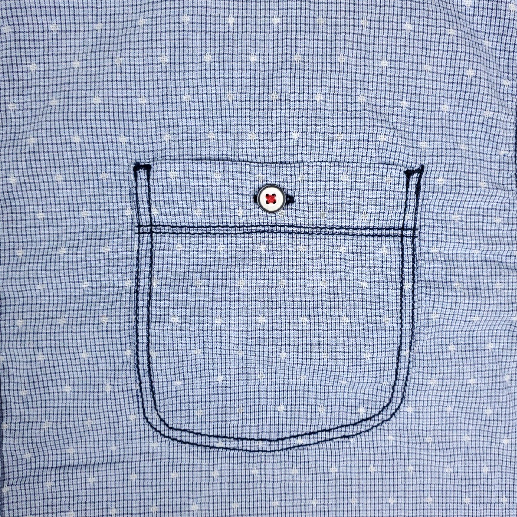 Vintage Thread & Cloth Blue Check Short Sleeve Button-Up Shirt XL Mens Casual Modern Size US XL / EU 56 / 4 - 2 Thumbnail