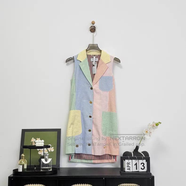 Thom Browne Thom Browne Colorblock Bubble Cotton Dress Size 24" / US 00 / IT 34 - 1 Thumbnail