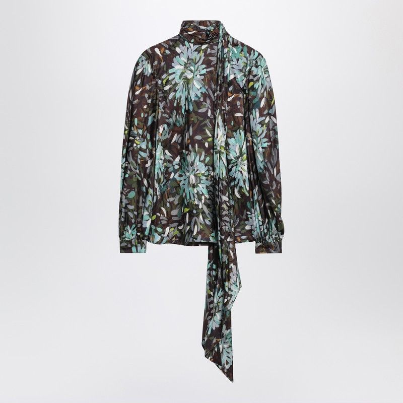 Gucci Gucci Printed Silk Twill Blouse Size M / US 6-8 / IT 42-44 - 1 Thumbnail
