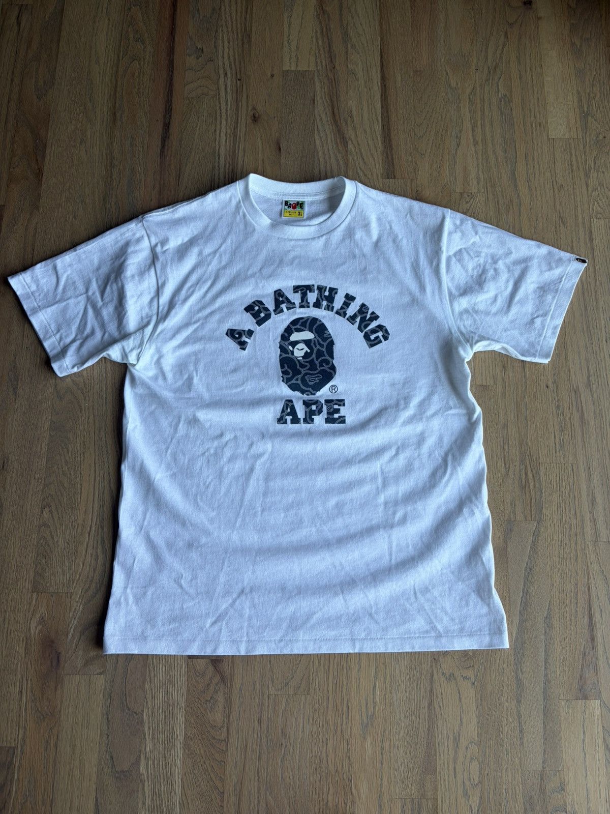 Bape Bape Japanese Cloud Camo College Tee Size XL Size US XL / EU 56 / 4 - 1 Thumbnail