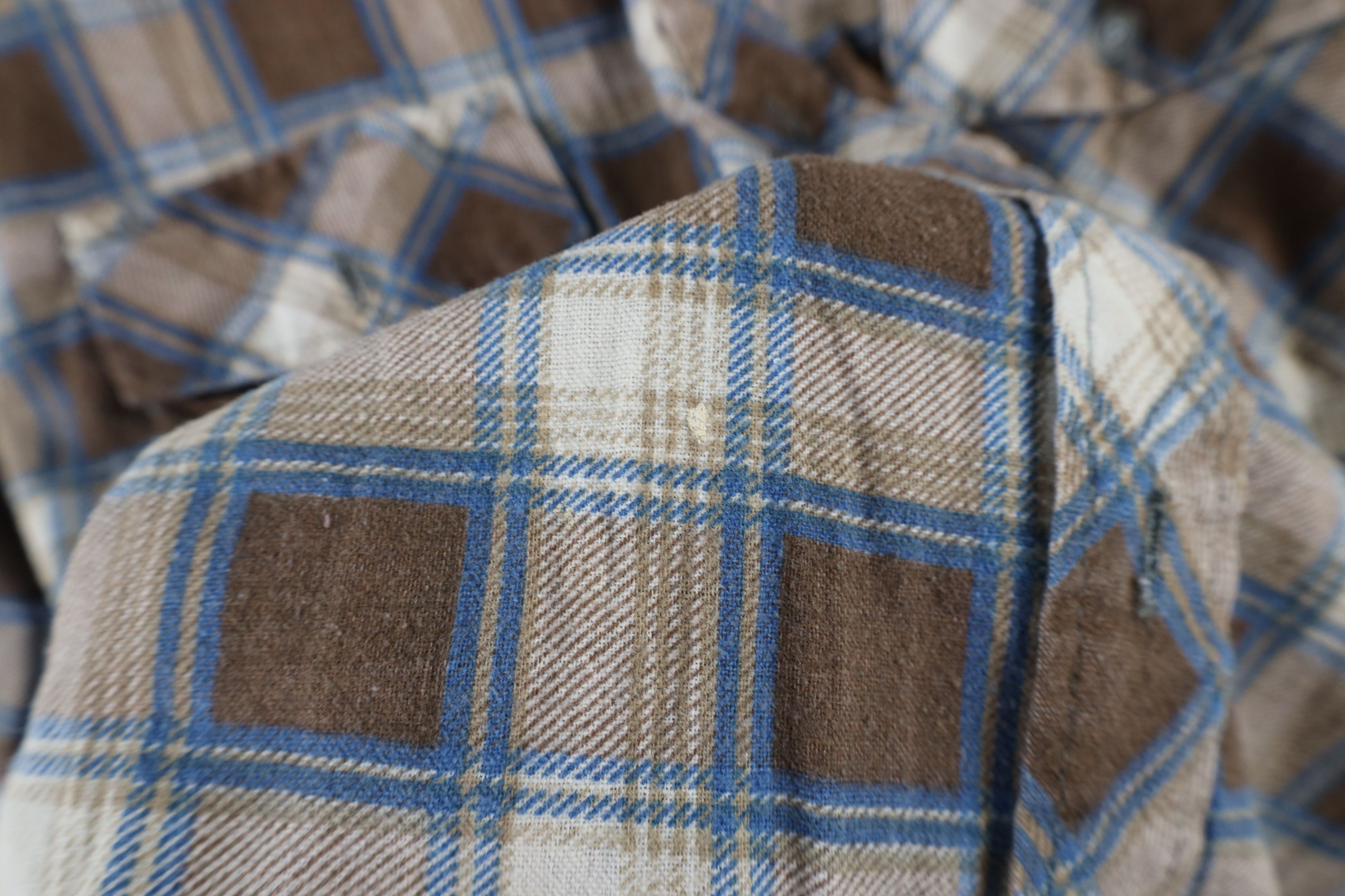 Vintage Vintage 70s Streetwear Flannel Collared Button Shirt Plaid Size US L / EU 52-54 / 3 - 8 Thumbnail