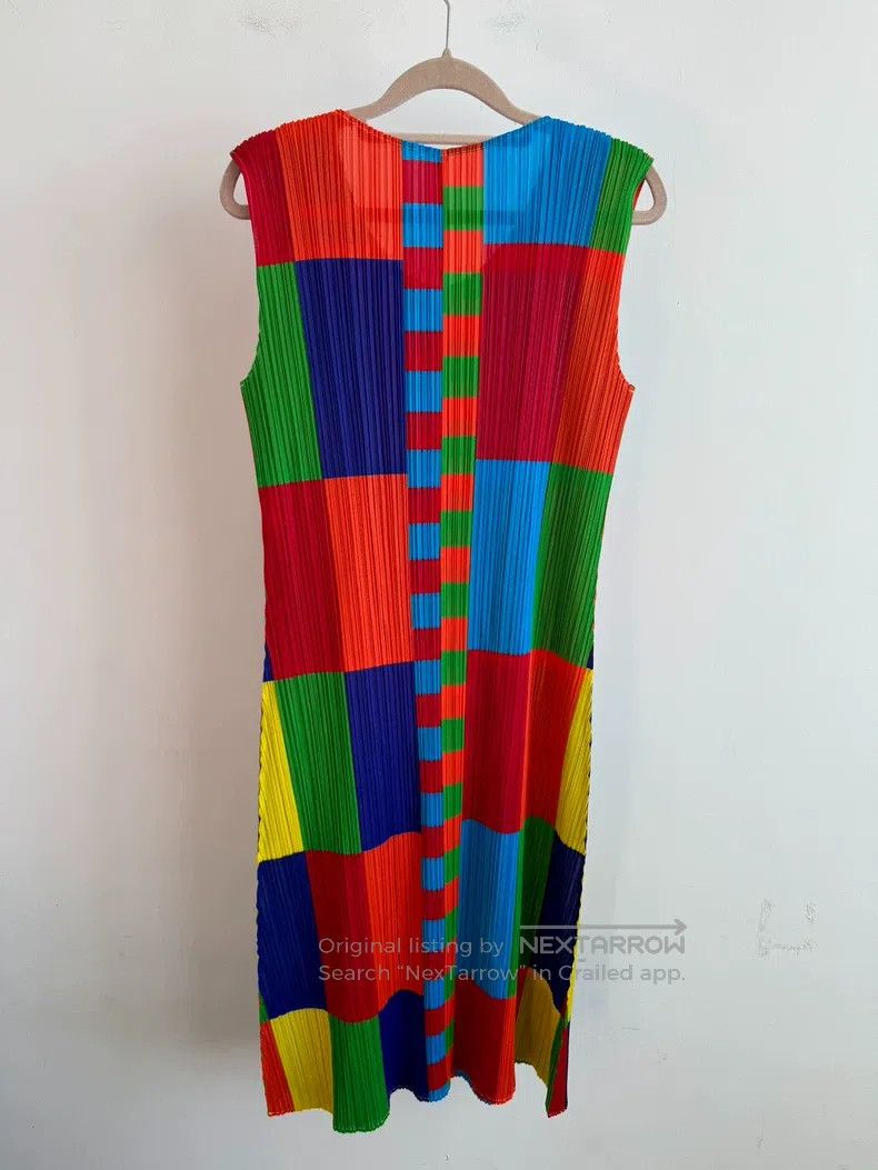 Issey Miyake Issey Miyake Color-Block Dress Size XL / US 12-14 / IT 48-50 - 2 Thumbnail