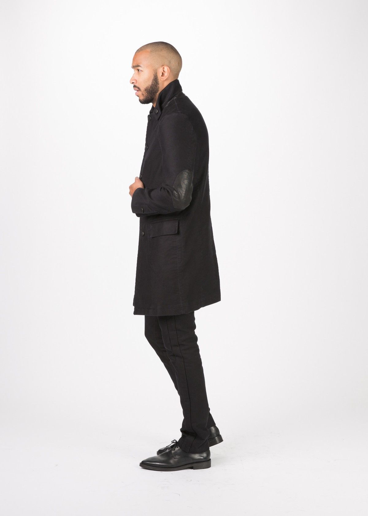 hannes roether Hannes Roether Men's Cotton Coat Jacket Size L/M Black Size US L / EU 52-54 / 3 - 3 Thumbnail
