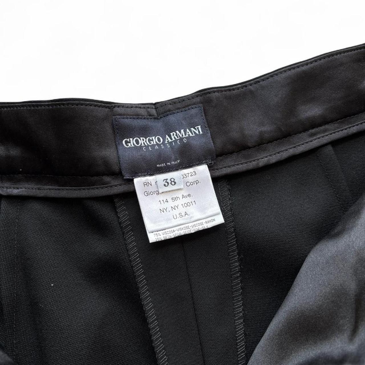 Giorgio Armani Giorgio Armani Classico SS03 Black Evening Trousers IT 38 Size 25" / US 0 / IT 36 - 2 Thumbnail