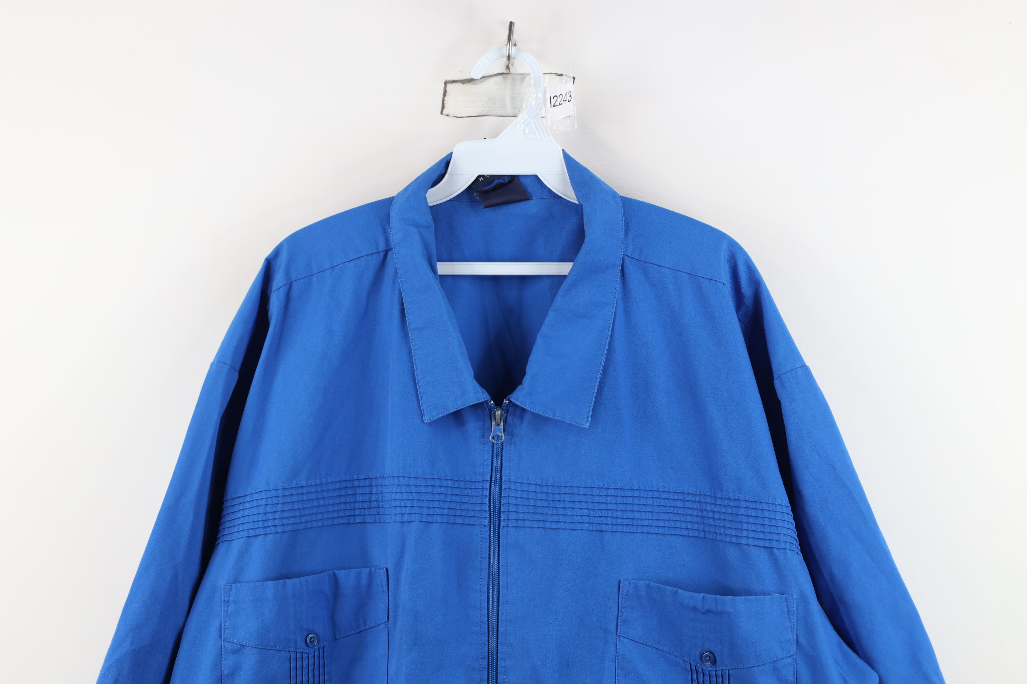 Vintage Vintage 90s Streetwear Short Sleeve Full Zip Shirt Jacket Size US XXL / EU 58 / 5 - 2 Thumbnail