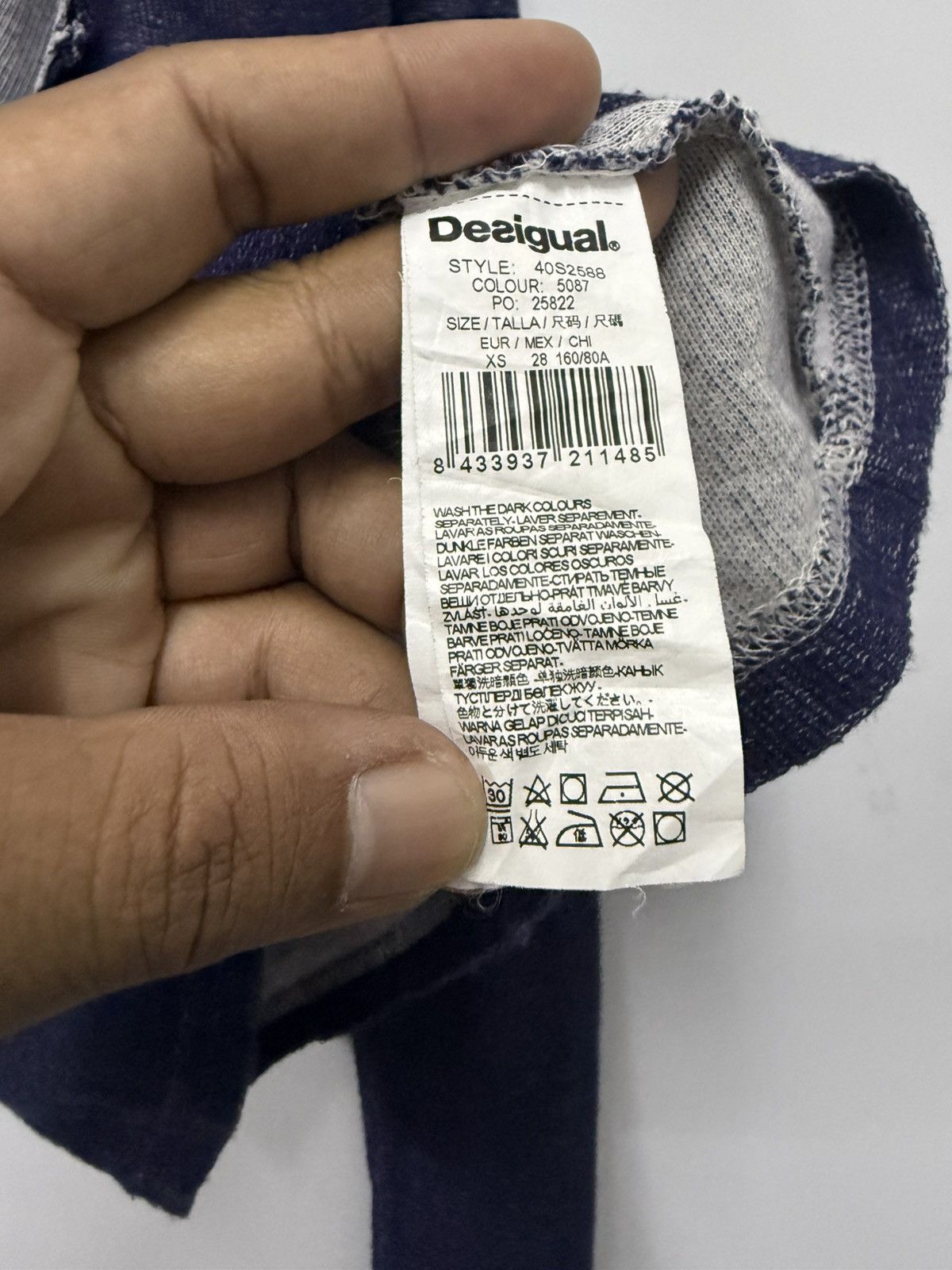 Desigual 🔥 Desigual Art Of Spanish Designer Shawl Collar soft Sweat Size XS / US 0-2 / IT 36-38 - 8 Thumbnail