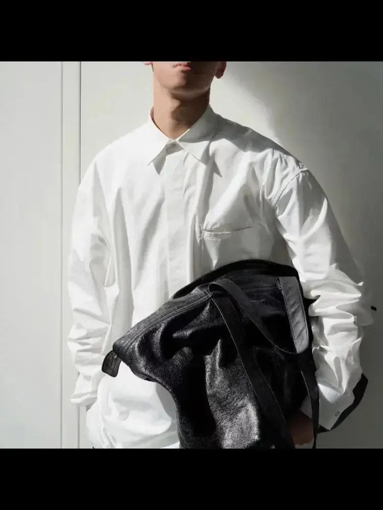 Bottega Veneta IT 41 Bottega Veneta 20AW White Cotton Blouse Shirt Size US L / EU 52-54 / 3 - 5 Thumbnail
