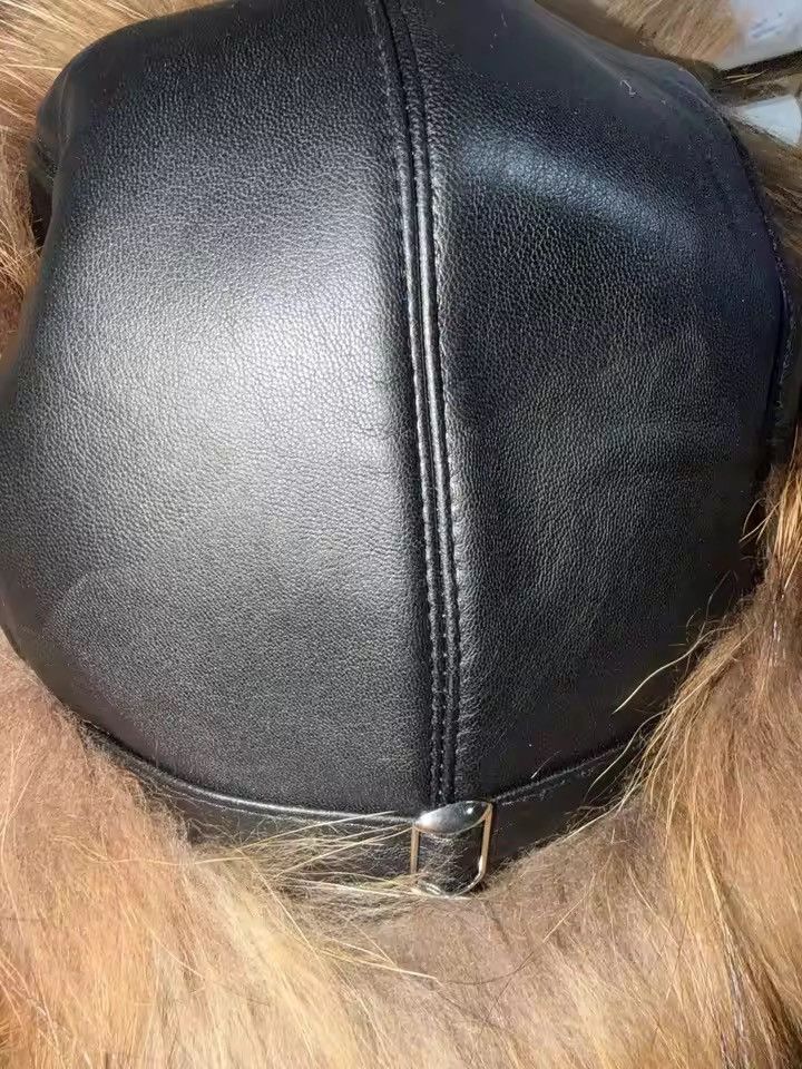 Japanese Brand Genuine Warm Ear Fox Fur Hat Unisex Size ONE SIZE - 6 Thumbnail