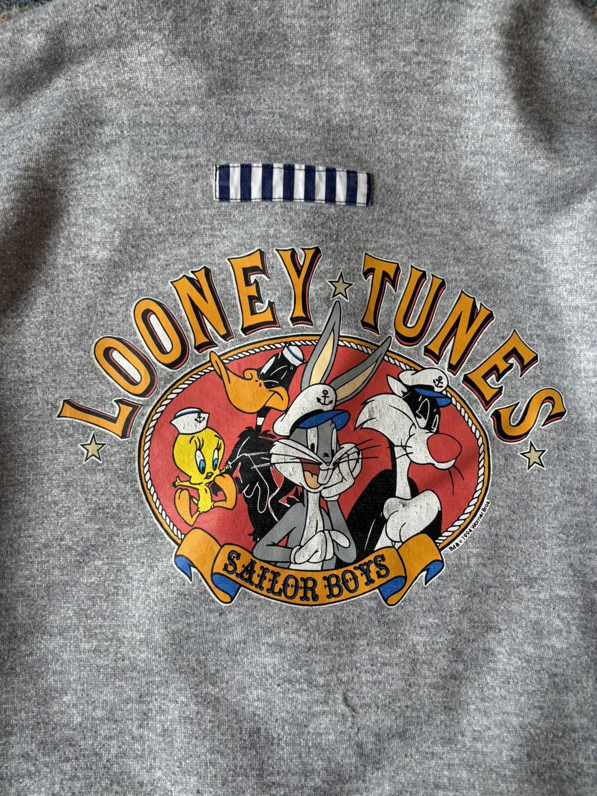 Vintage Vintage Looney Tunes Sailor Reversible Button-up Sweatshirt Size US L / EU 52-54 / 3 - 5 Thumbnail