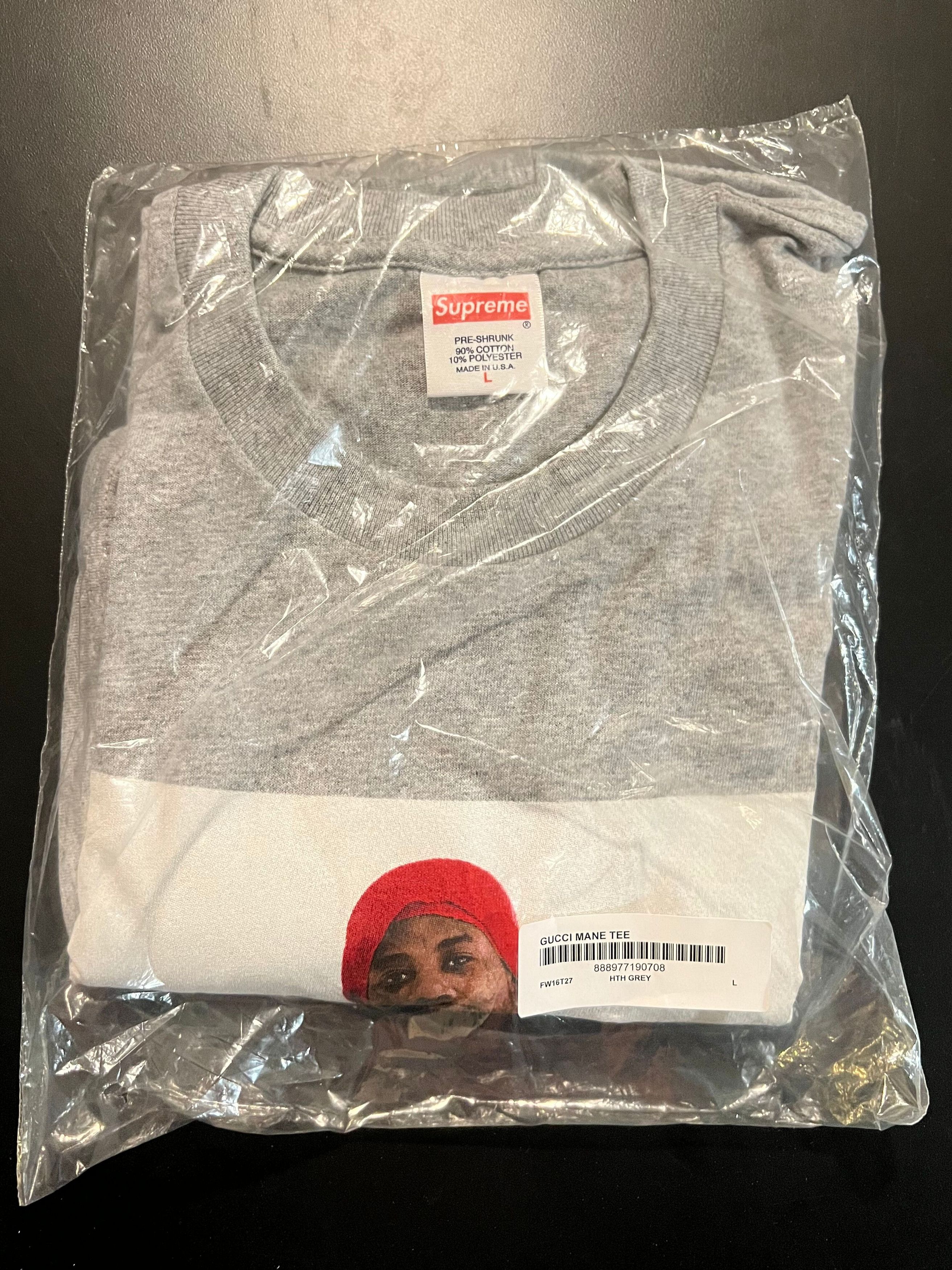 Supreme Supreme Gucci Mane Tee Grey Large Size US L / EU 52-54 / 3 - 1 Thumbnail