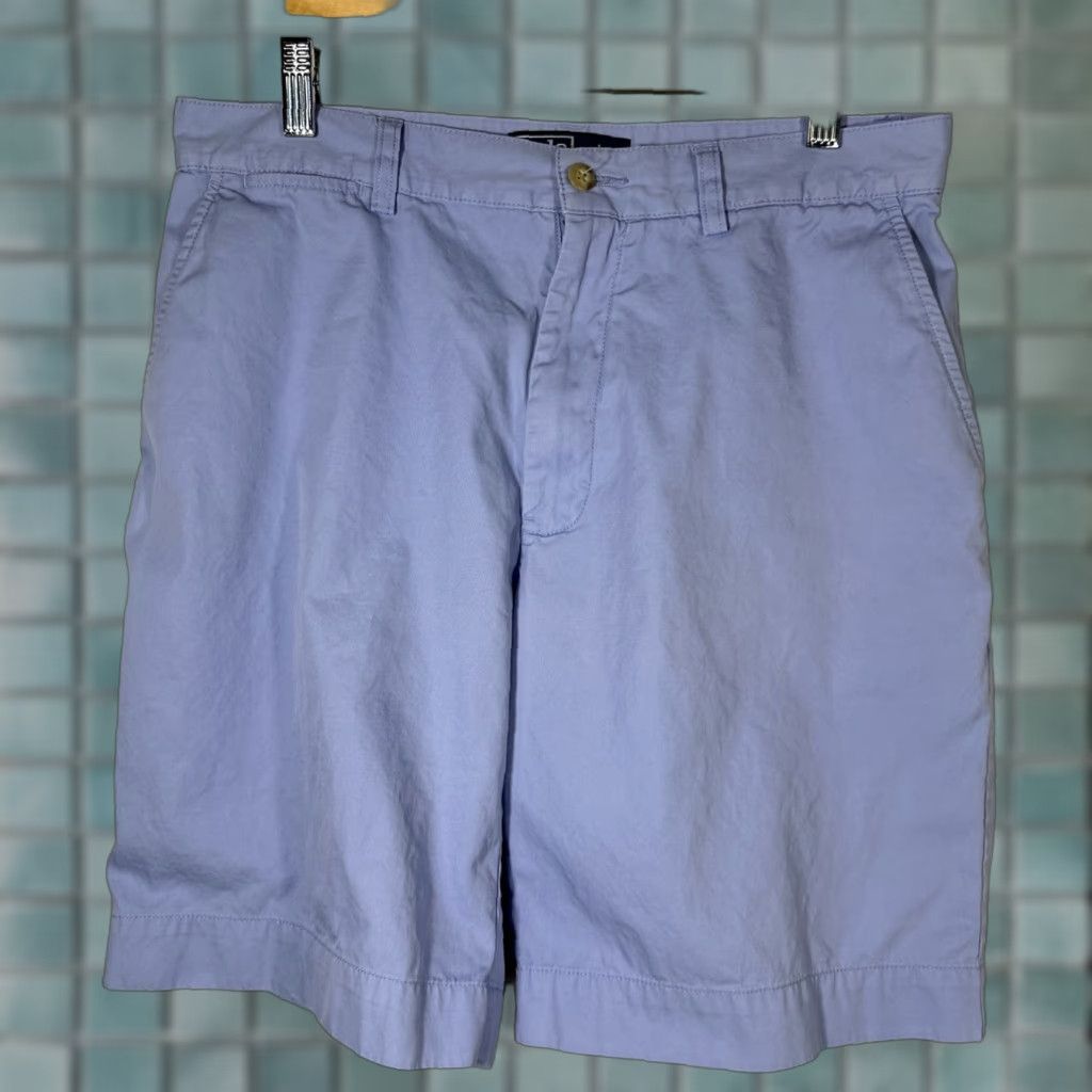 Polo Ralph Lauren VINTAGE Polo Ralph Lauren Polo Golf Shorts Men 32 Light Blue Chino 90s Preppy Cotton Relaxed Fit Size US XS / EU 42 / 0 - 1 Thumbnail
