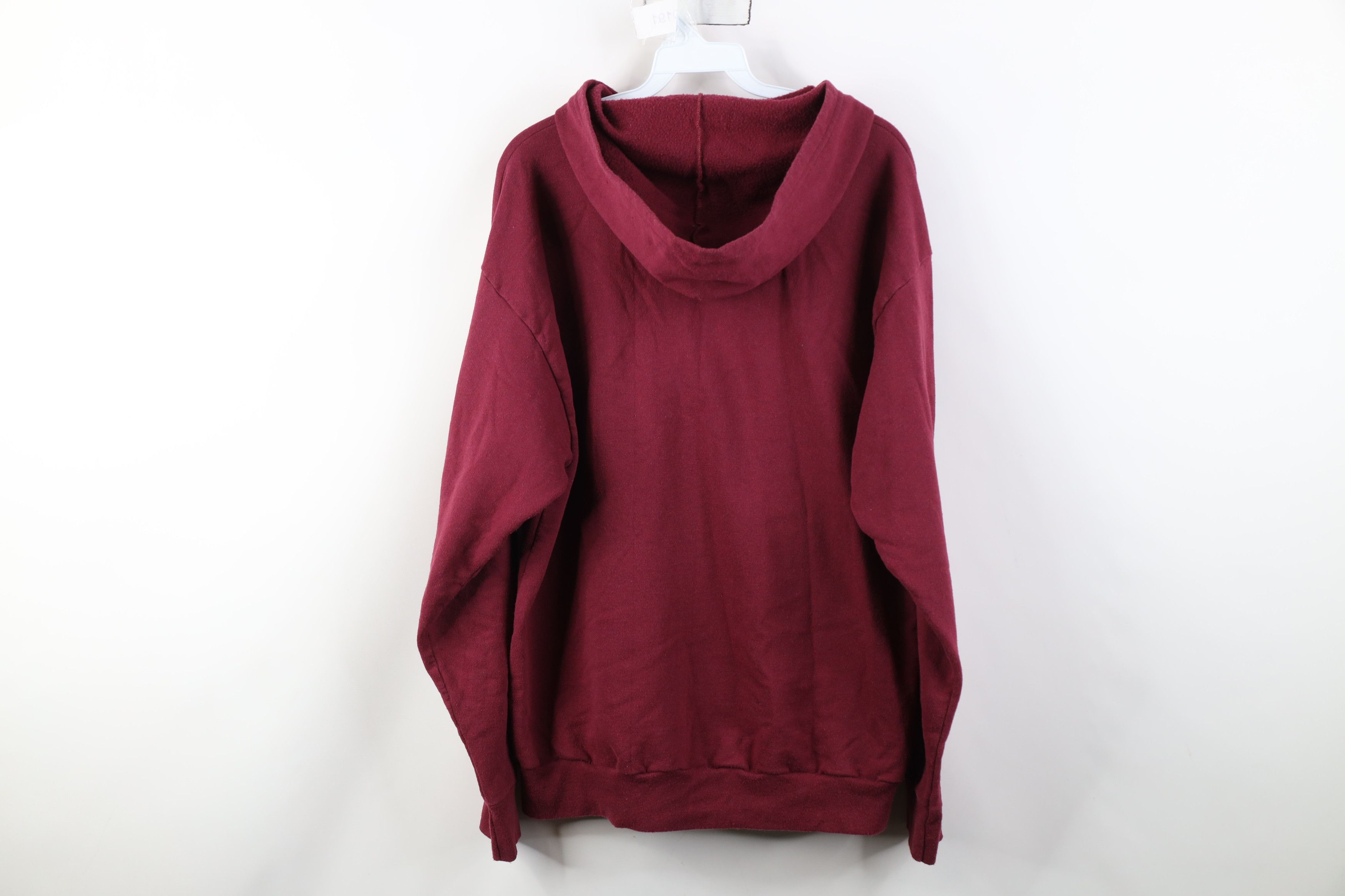 Vintage Vintage 70s Streetwear Full Zip Hoodie Sweatshirt Red USA Size US L / EU 52-54 / 3 - 11 Thumbnail