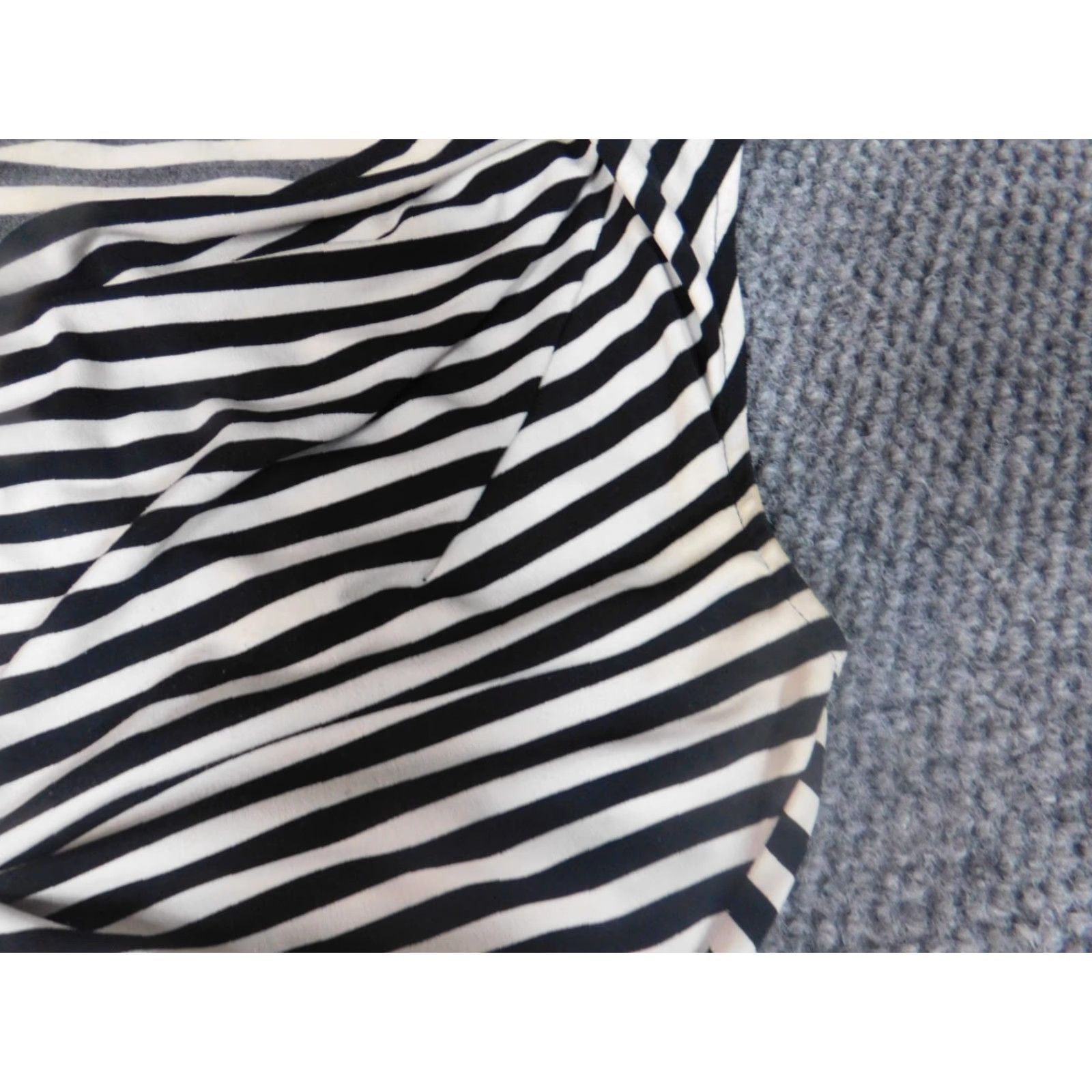 Vintage Chaus Blouse Shirt Womens S Black Striped Crew Neck Pullover Stretch Casual Button Size S / US 4 / IT 40 - 7 Thumbnail