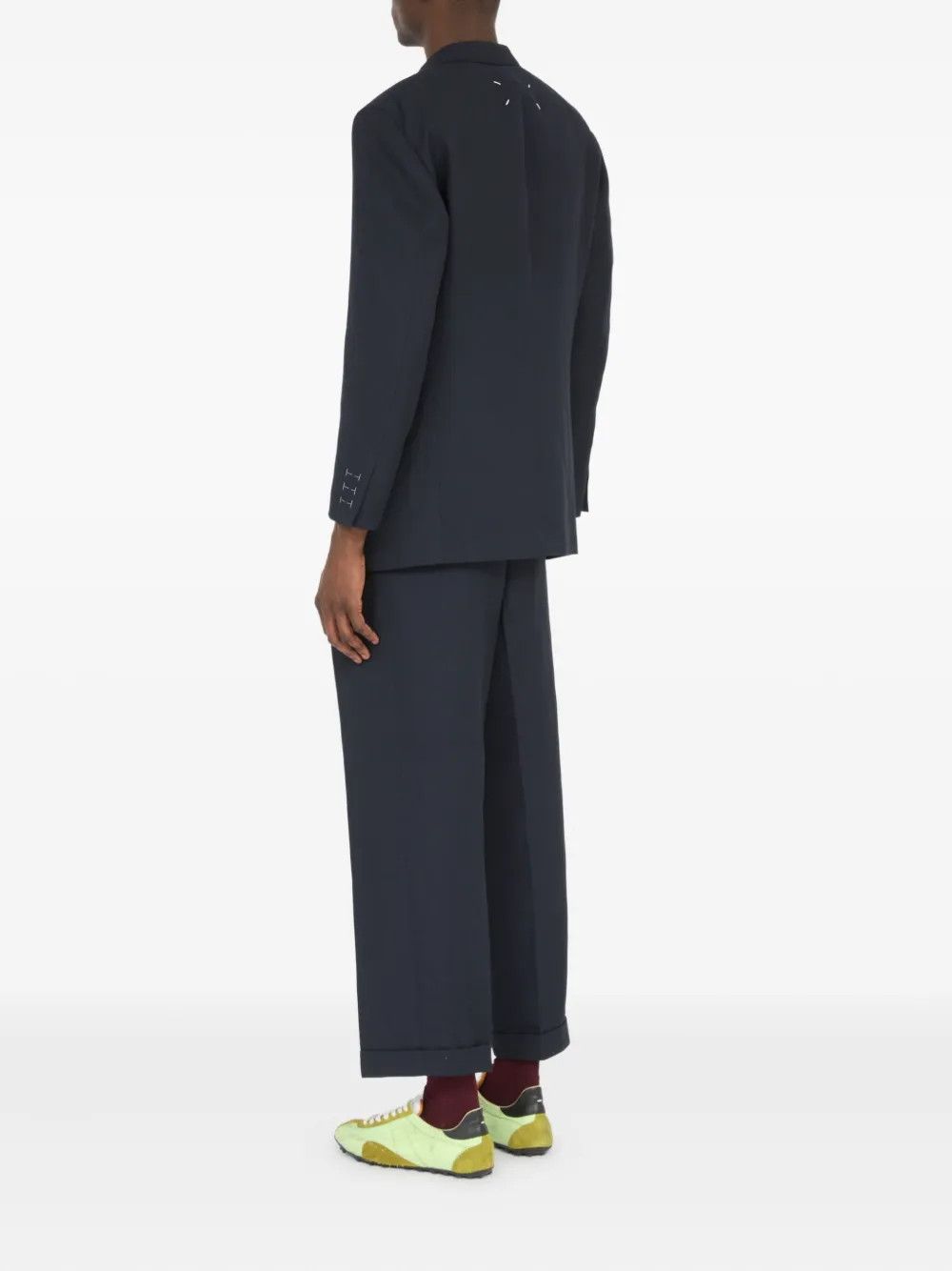 Maison Margiela o1mle0326 Single Breasted Blazer In Navy Blue Size US M / EU 48-50 / 2 - 5 Thumbnail