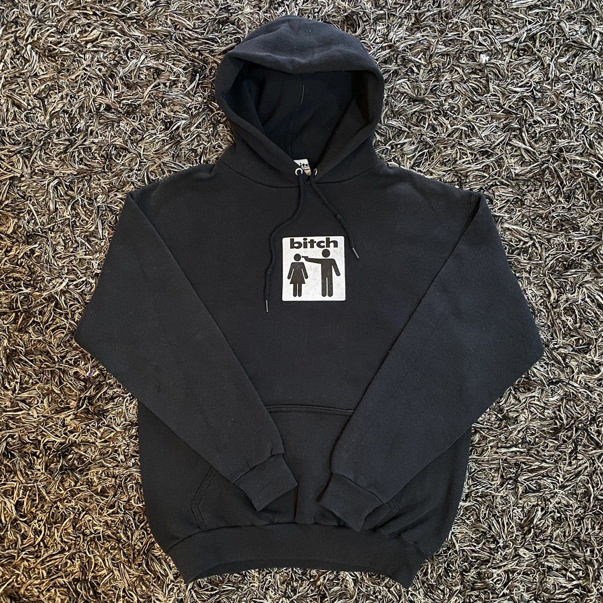 Streetwear Vintage Hoodie 90s BITCH SKATEBOARDS Big Logo | Grailed