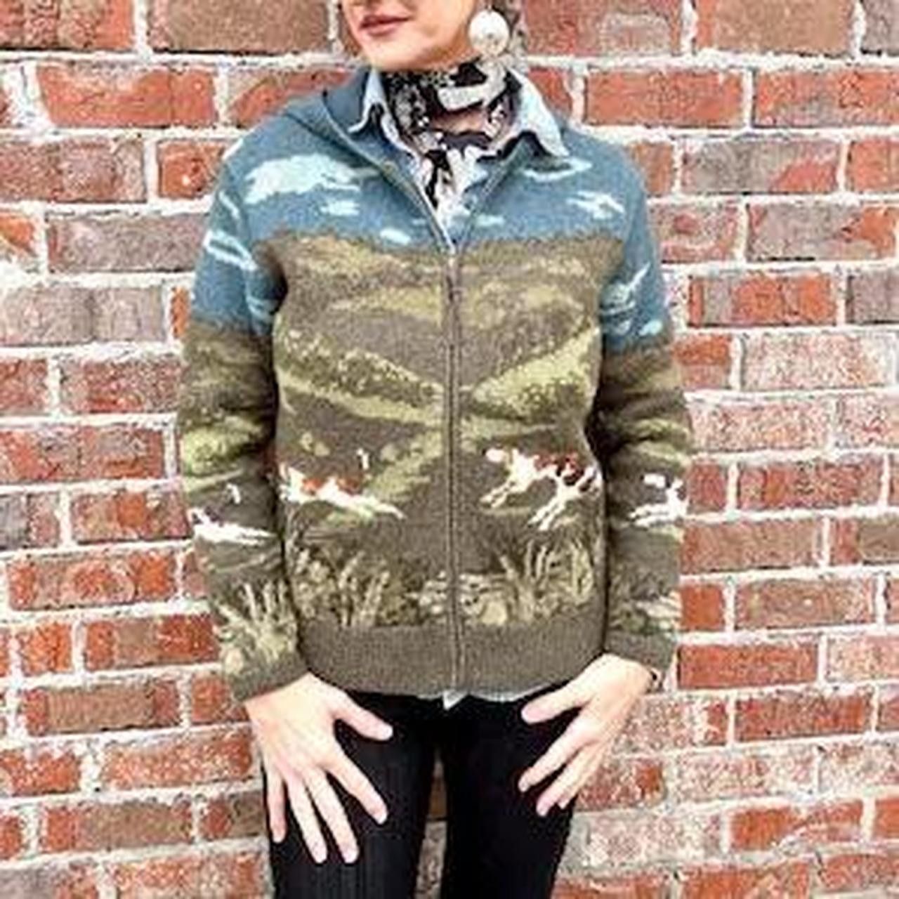Ralph Lauren Lauren Ralph Lauren Hand Knit Chunky Hooded Wool Sweater XL Size XL / US 12-14 / IT 48-50 - 2 Thumbnail