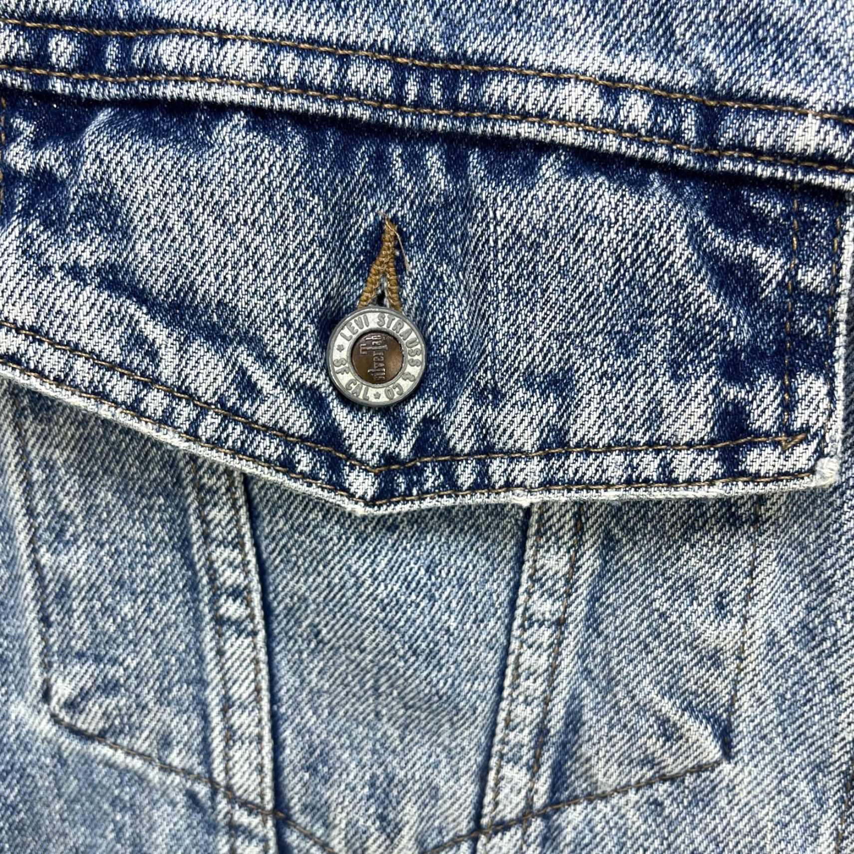Levi's VINTAGE Levi's Denim Vest Jacket M Blue 90s Levis Silver Tab Men Shirt Size US M / EU 48-50 / 2 - 3 Thumbnail