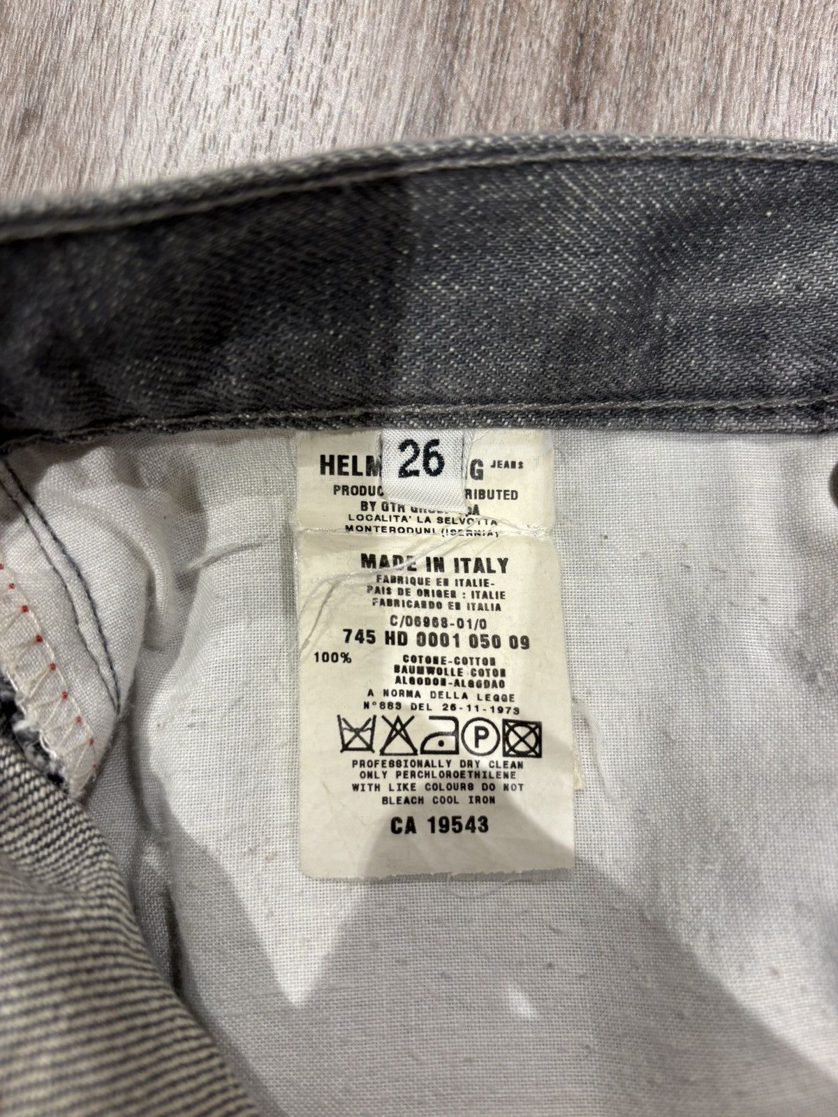 Helmut Lang Helmut lang 1999 raw denim Size US 26 / EU 42 - 3 Thumbnail