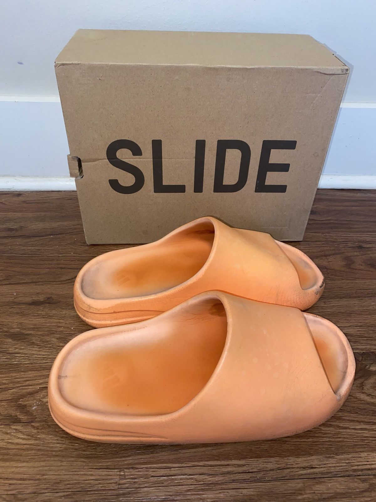 Adidas × Kanye West Adidas Yeezy Slides - Enflame Orange Size US 10 / EU 43 - 3 Thumbnail