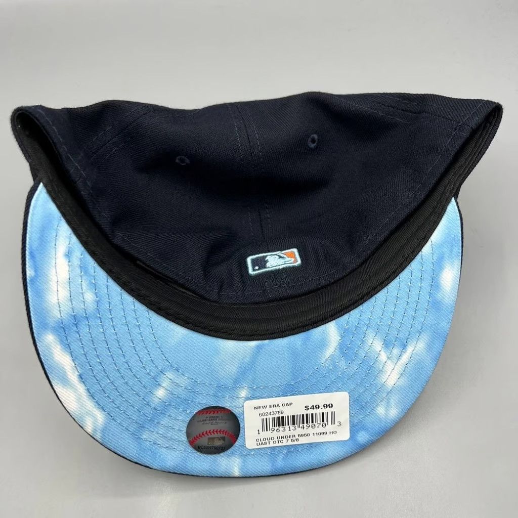 New Era Houston Astros Hat Men 7 5/8 Cloud 59Fifty New Era Fitted Size ONE SIZE - 5 Thumbnail